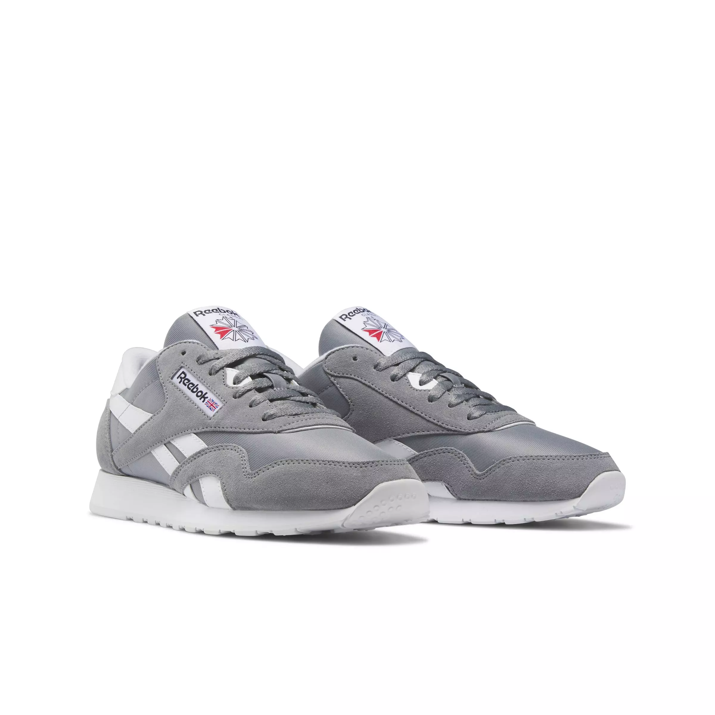 Reebok Classic Nylon "Pure Grey 5/Ftwr White/Ftwr White" Grade School Boys' Shoe - GREY/WHITE/WHITE