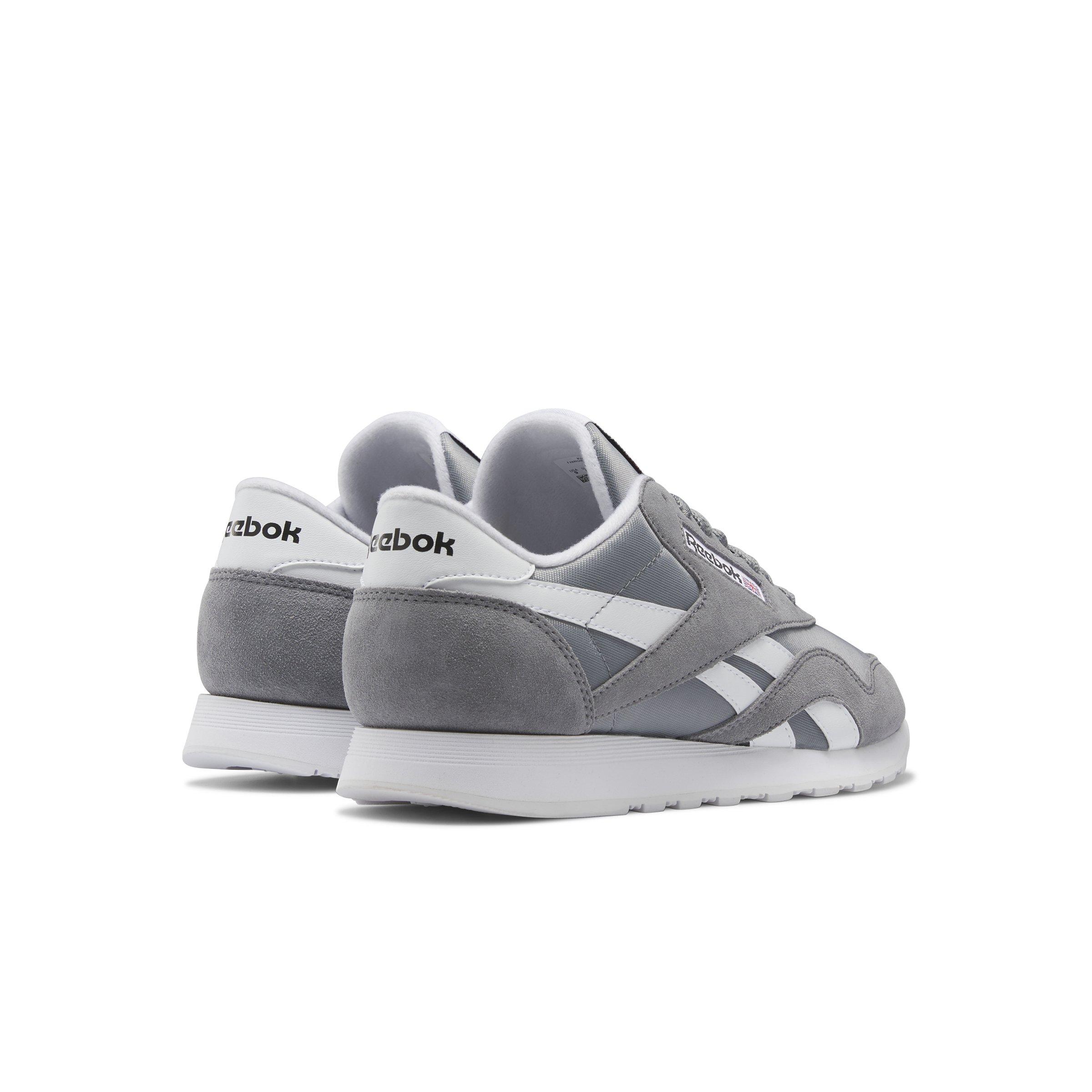 Reebok Classic Nylon Grade School Boys' "Pure Grey 5/Ftwr White/Ftwr White" Shoe