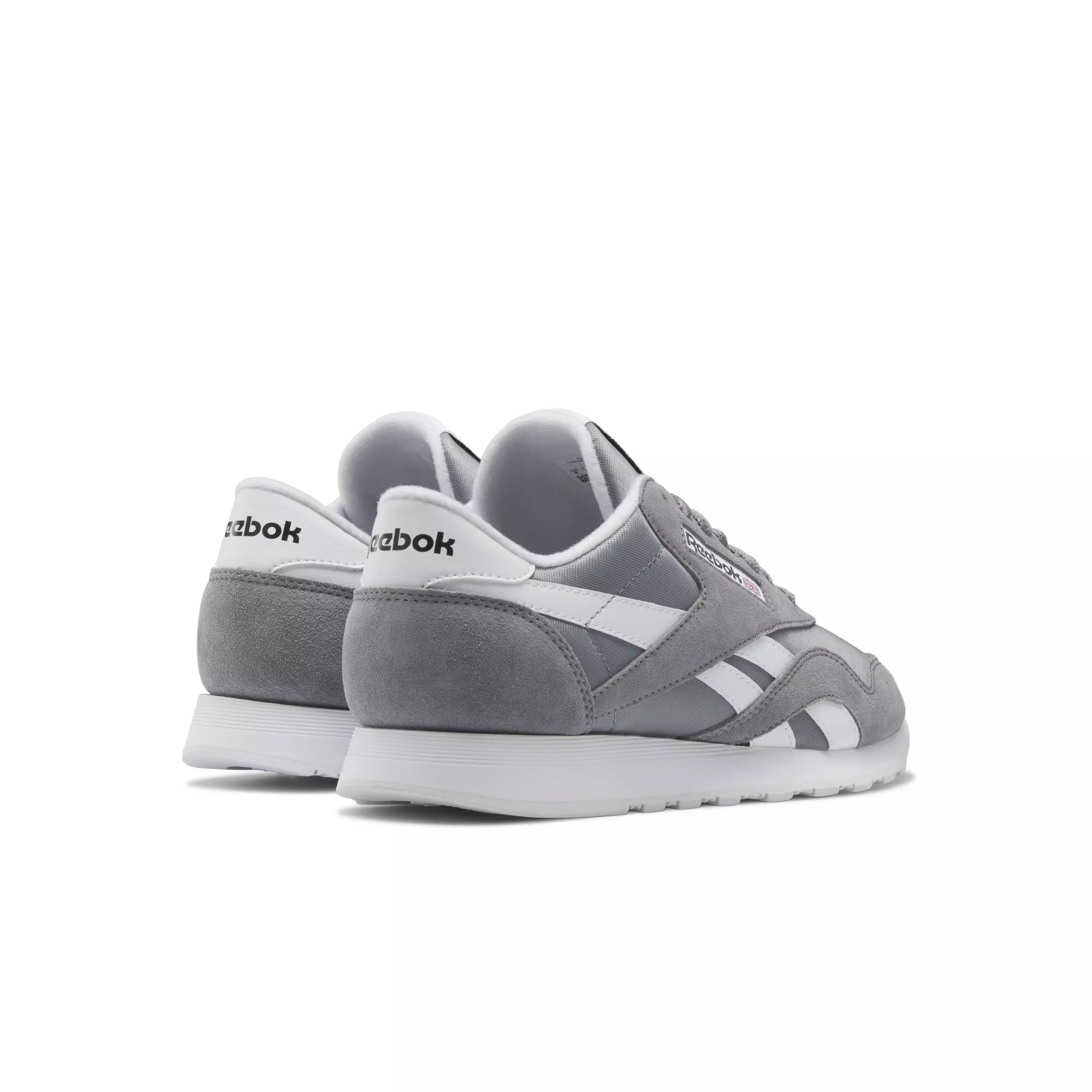Reebok Classic Nylon "Pure Grey 5/Ftwr White/Ftwr White" Grade School Boys' Shoe - GREY/WHITE/WHITE