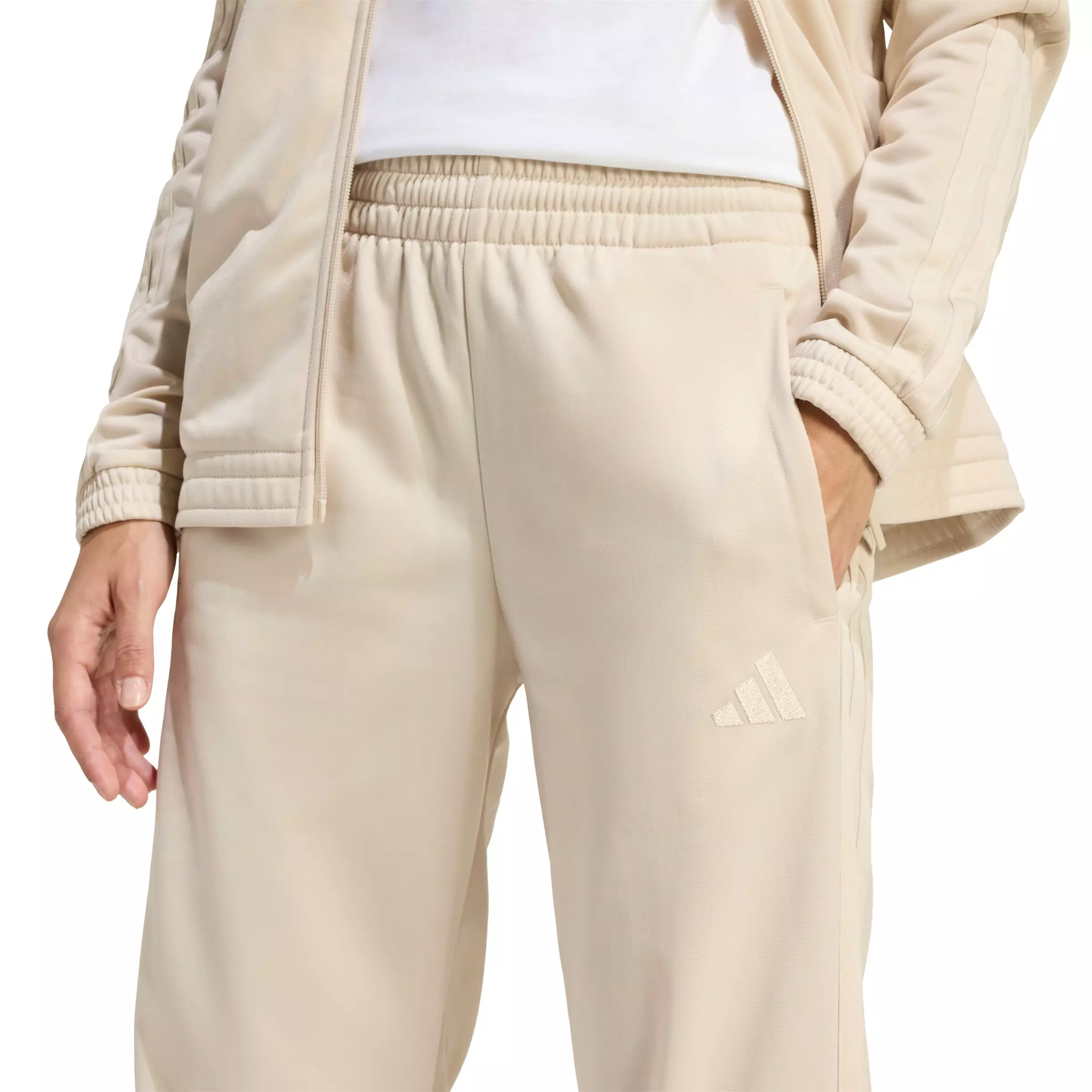 adidas Women's Dayready Track Pants - Beige - BEIGE