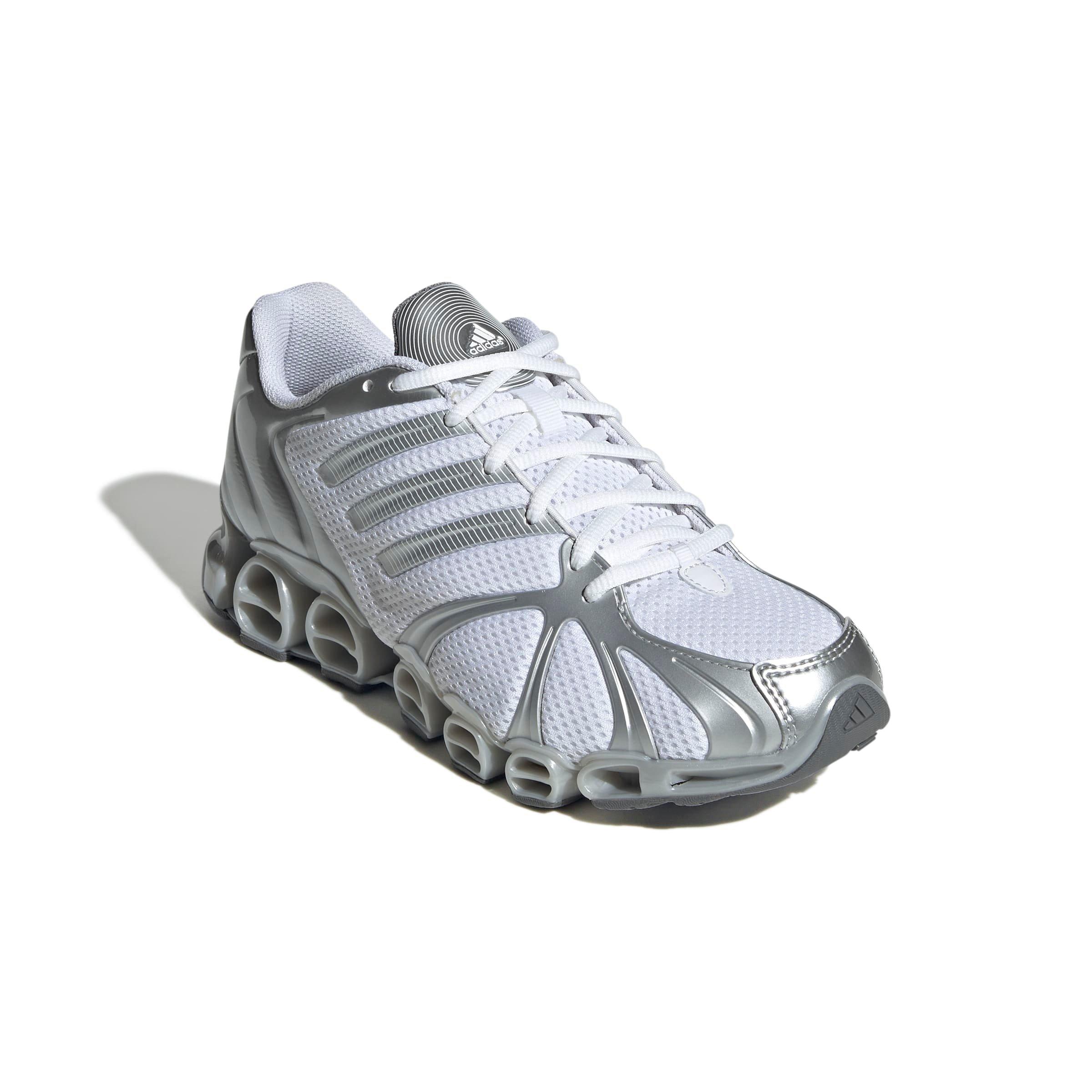 adidas Originals Mega Ghostride "Ftwr White/Silver Metallic/Matte Silver" Women's Shoe - WHITE/SILVER/SILVER Thumbnail View 3