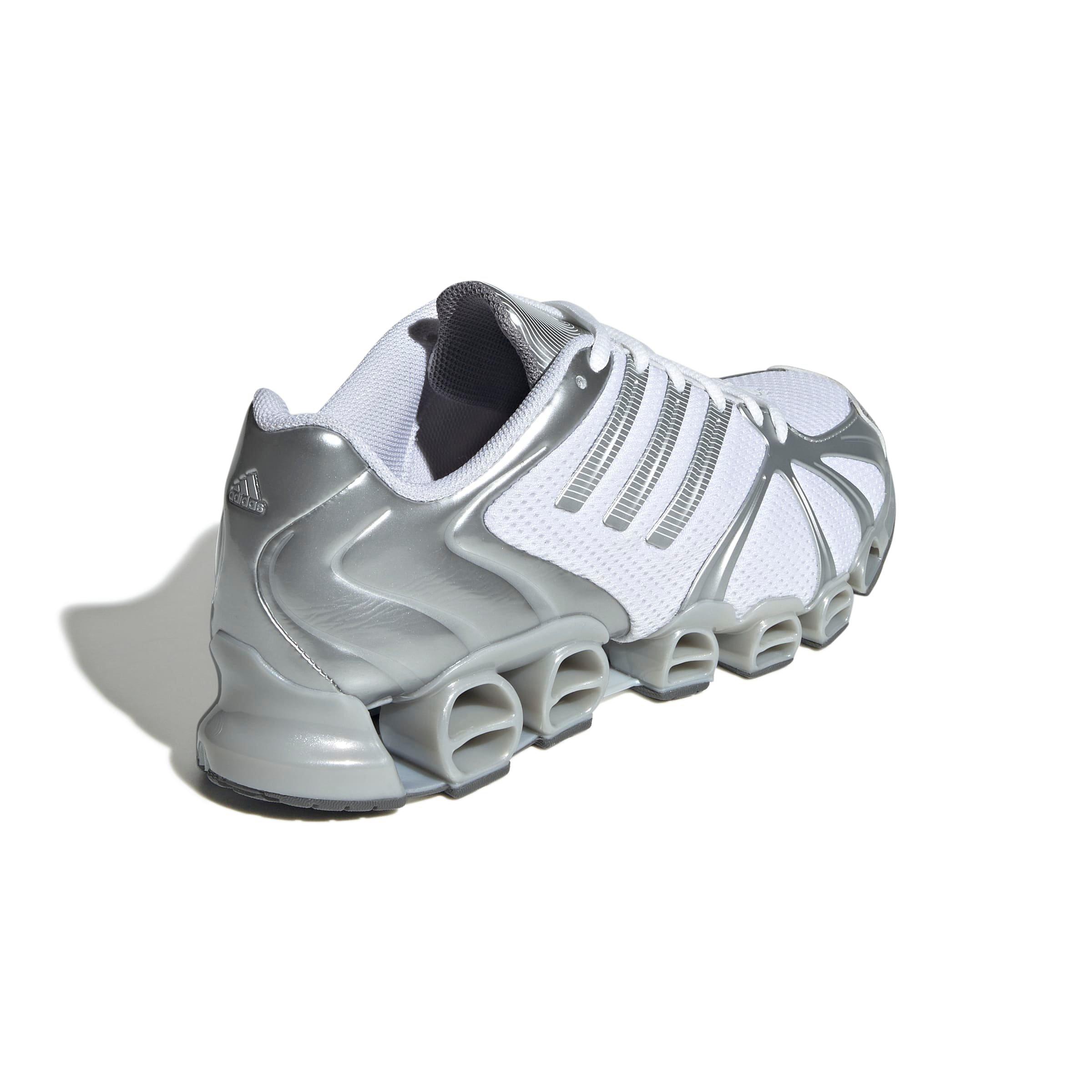 adidas Originals Mega Ghostride "Ftwr White/Silver Metallic/Matte Silver" Women's Shoe - WHITE/SILVER/SILVER Thumbnail View 4
