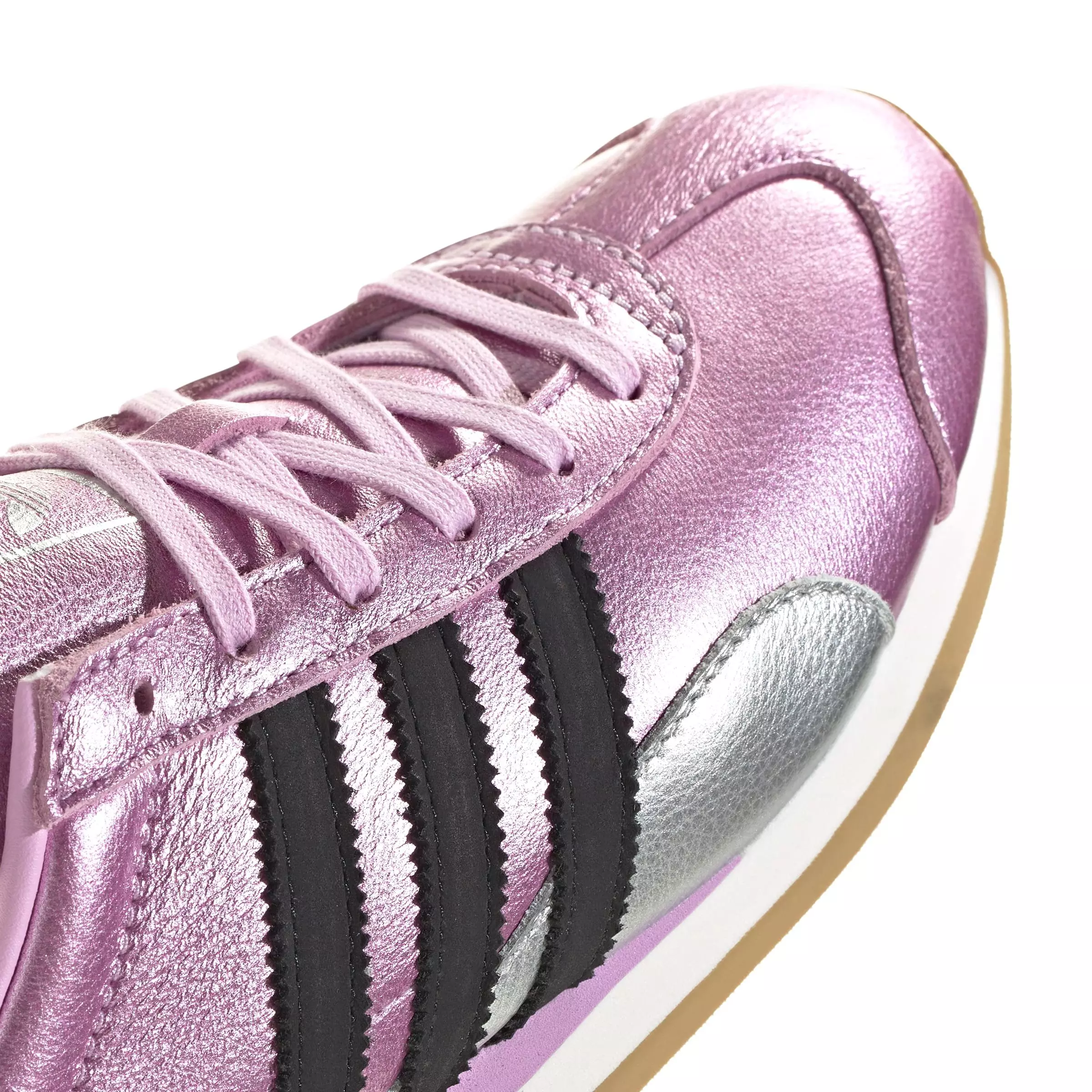 adidas Originals Country OG "Bliss Lilac/Silver Metallic/Core Black" Women's Shoe - LILAC/SILVER/BLACK