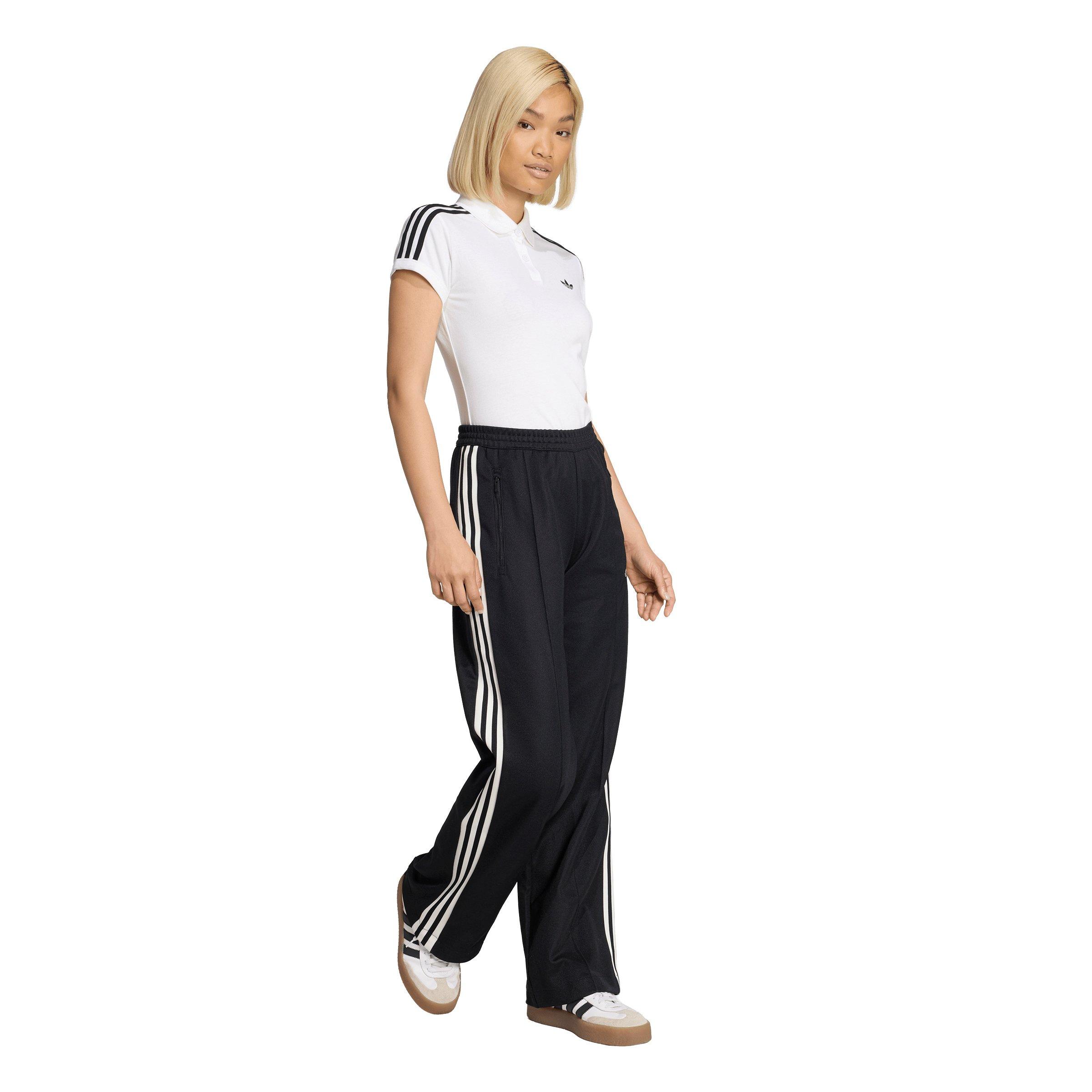 adidas Originals Women's Classic Track Pants - Black/White - BLACK/WHITE Thumbnail View 5
