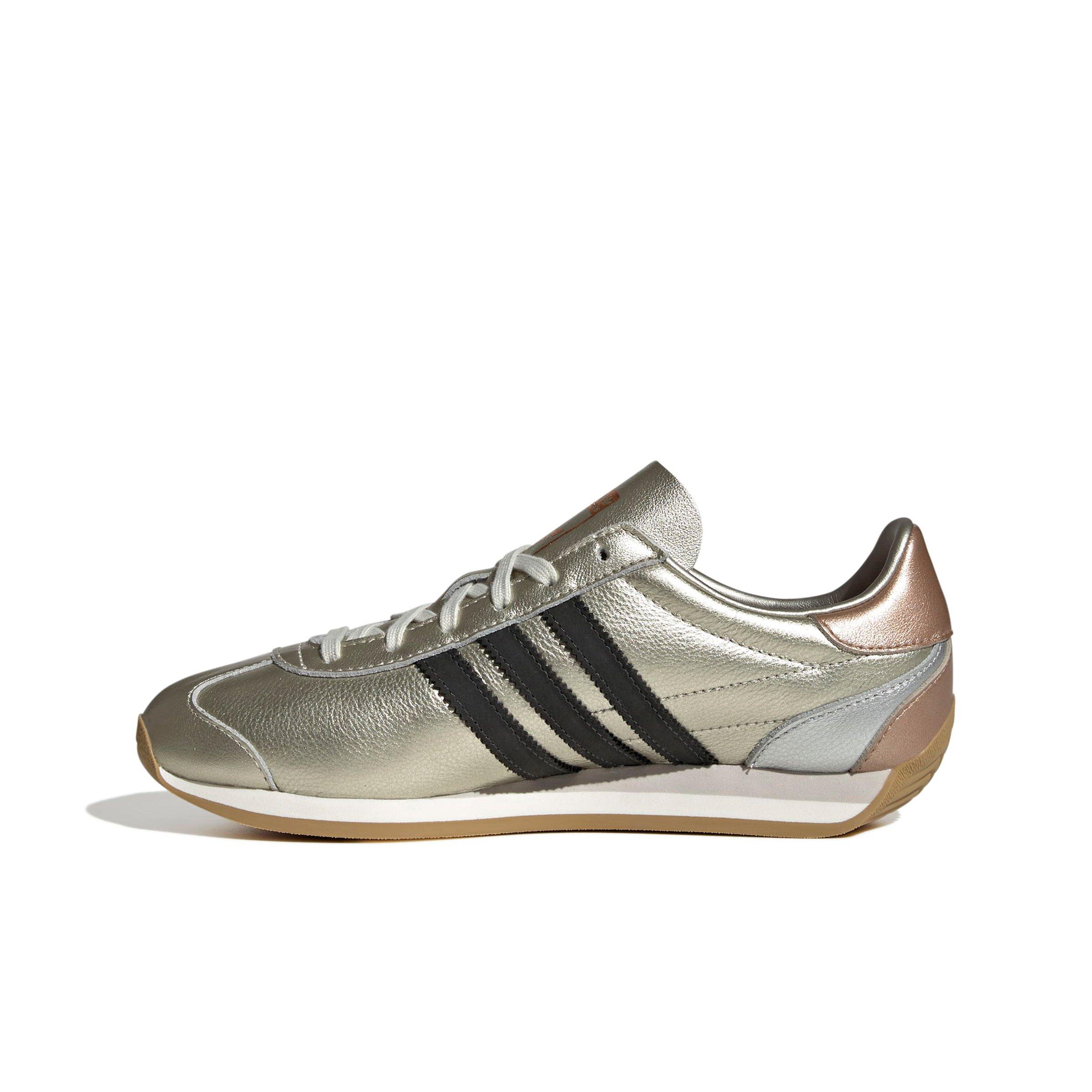 adidas Originals Country OG "Silver Metallic/Gold Metallic/Core Black" Women's Shoe - SILVER/GOLD/BLACK Thumbnail View 2