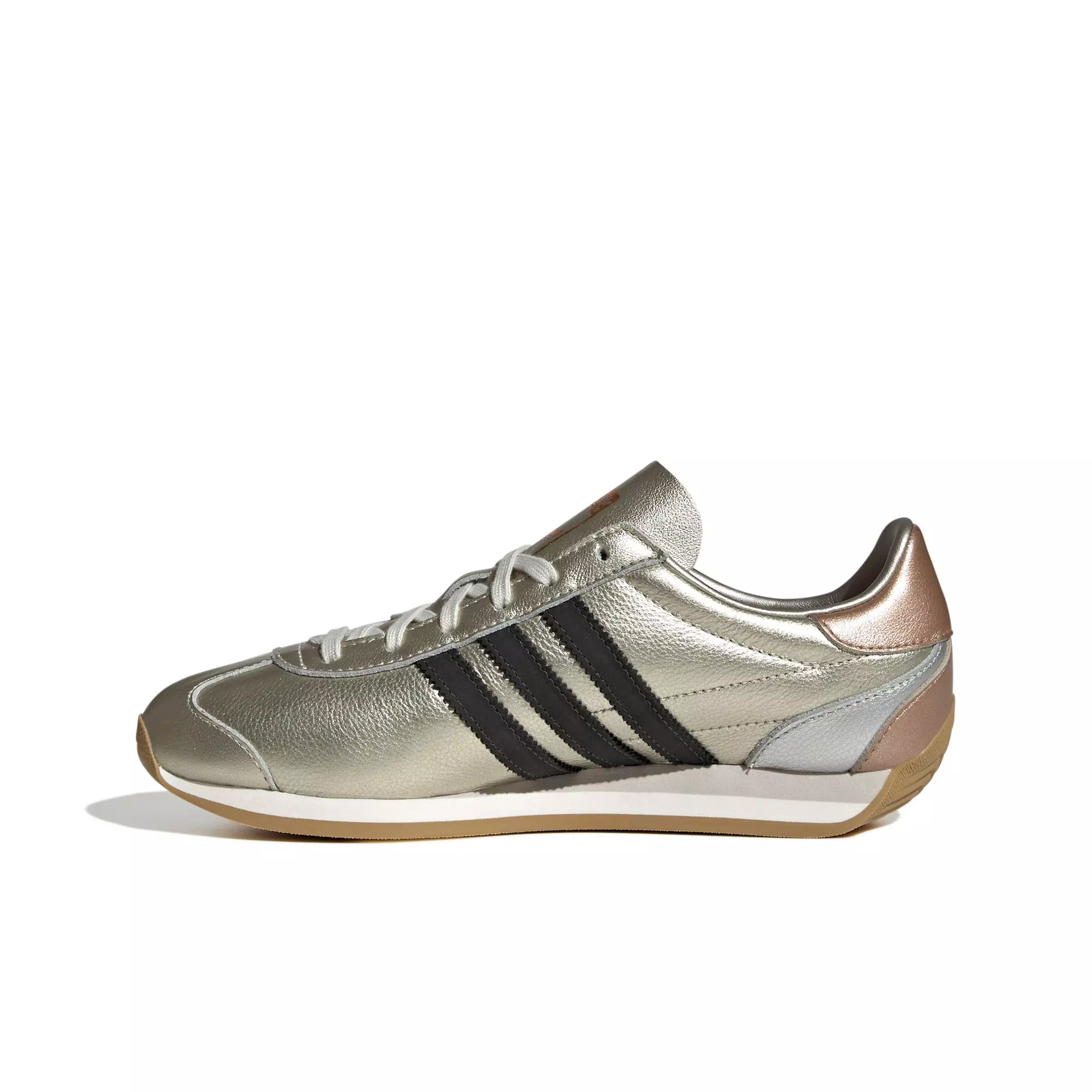 adidas Originals Country OG "Silver Metallic/Gold Metallic/Core Black" Women's Shoe - SILVER/GOLD/BLACK