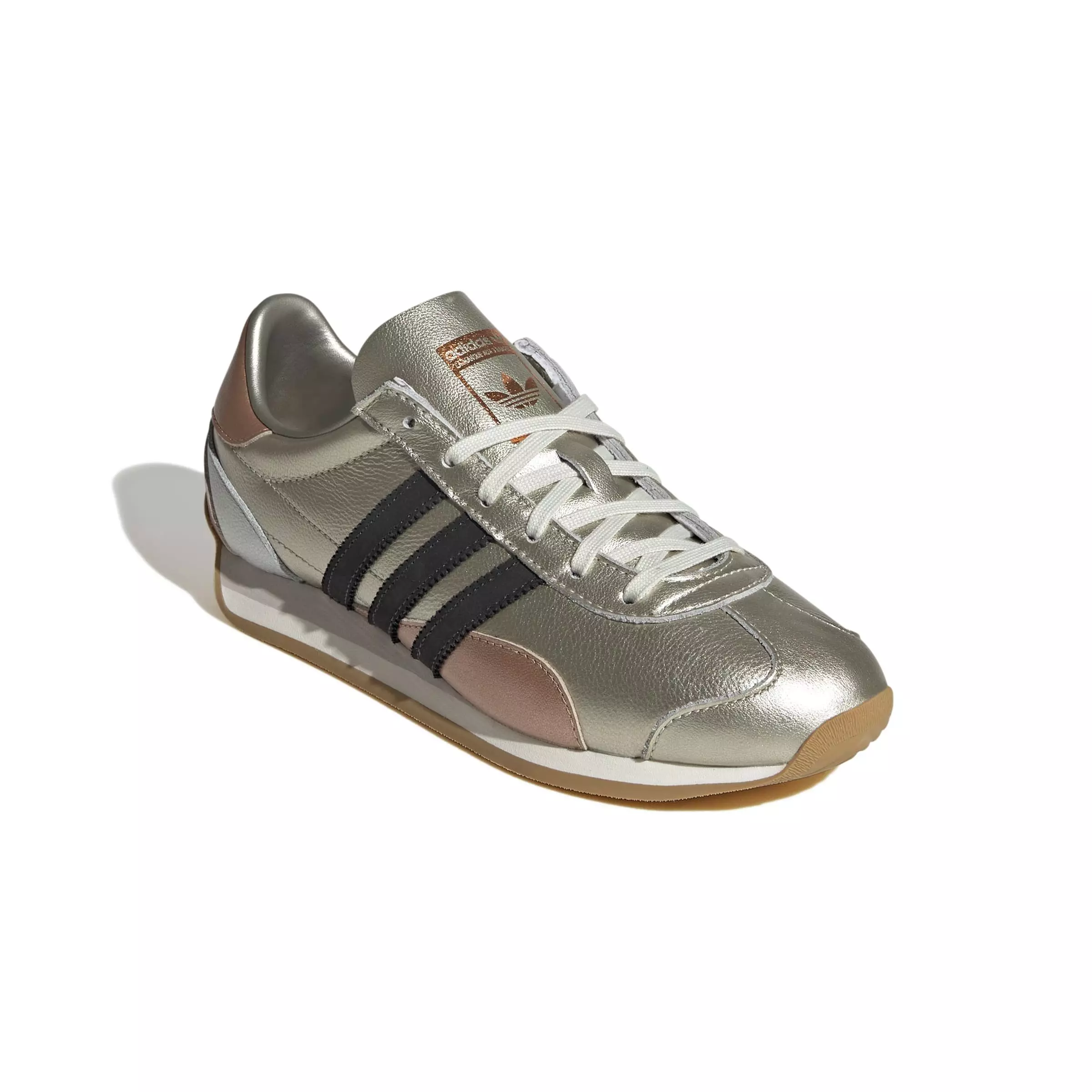 adidas Originals Country OG "Silver Metallic/Gold Metallic/Core Black" Women's Shoe - SILVER/GOLD/BLACK