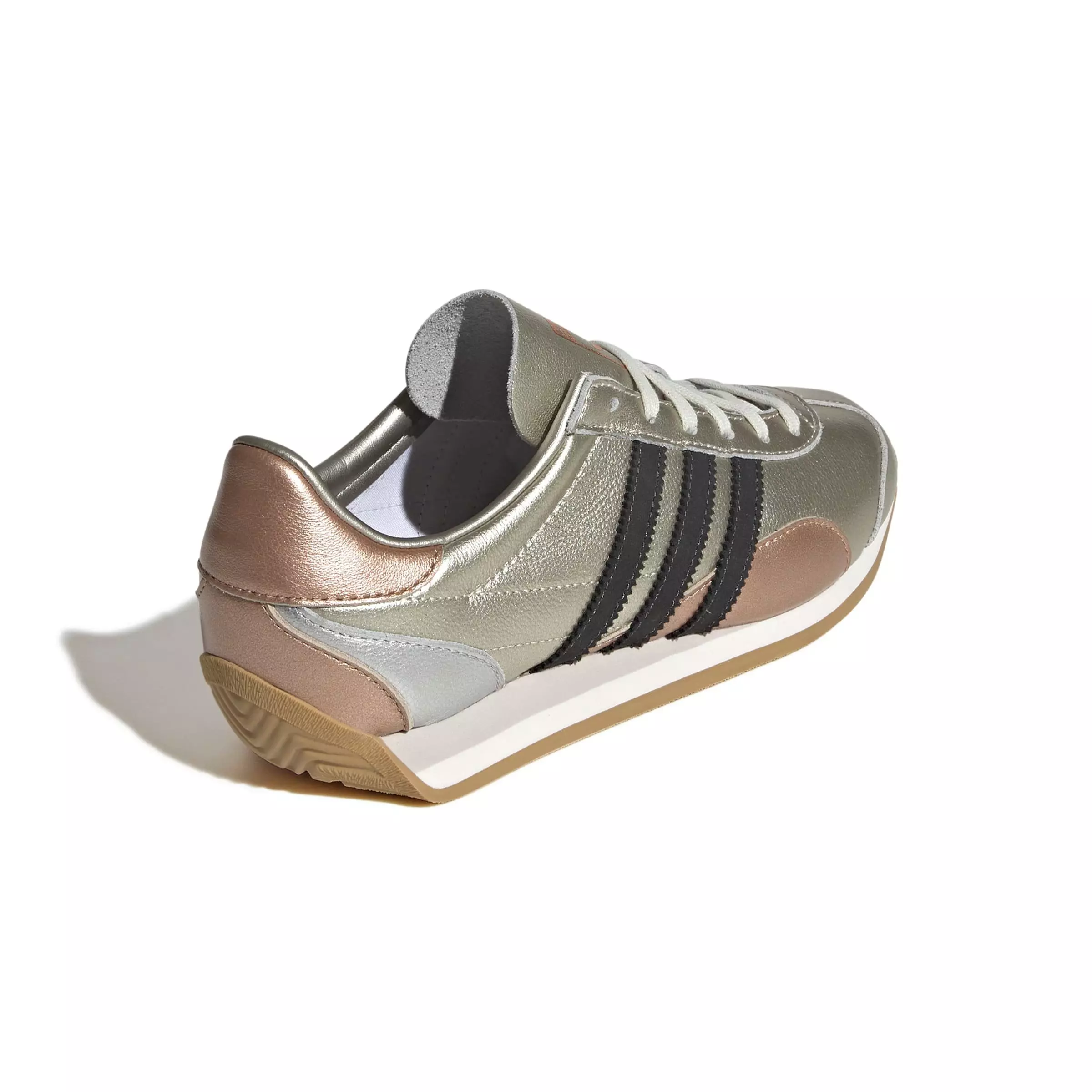 adidas Originals Country OG "Silver Metallic/Gold Metallic/Core Black" Women's Shoe - SILVER/GOLD/BLACK