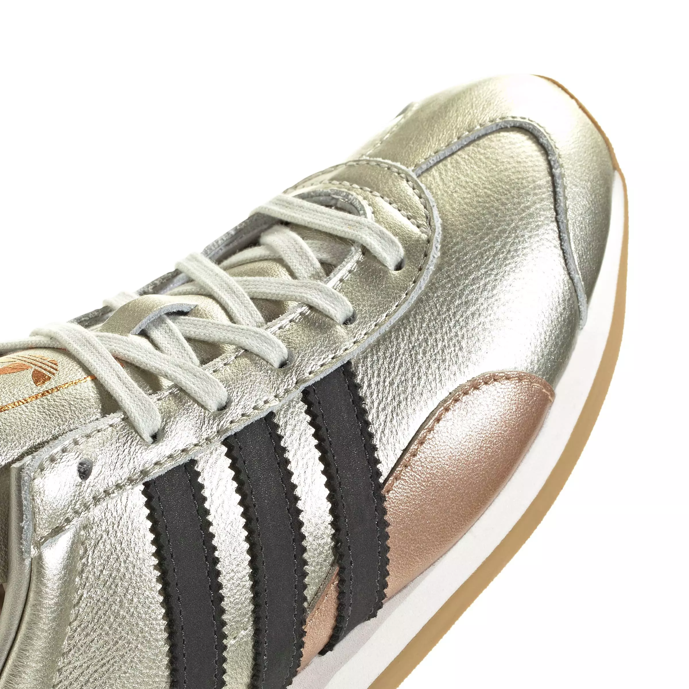 adidas Originals Country OG "Silver Metallic/Gold Metallic/Core Black" Women's Shoe - SILVER/GOLD/BLACK
