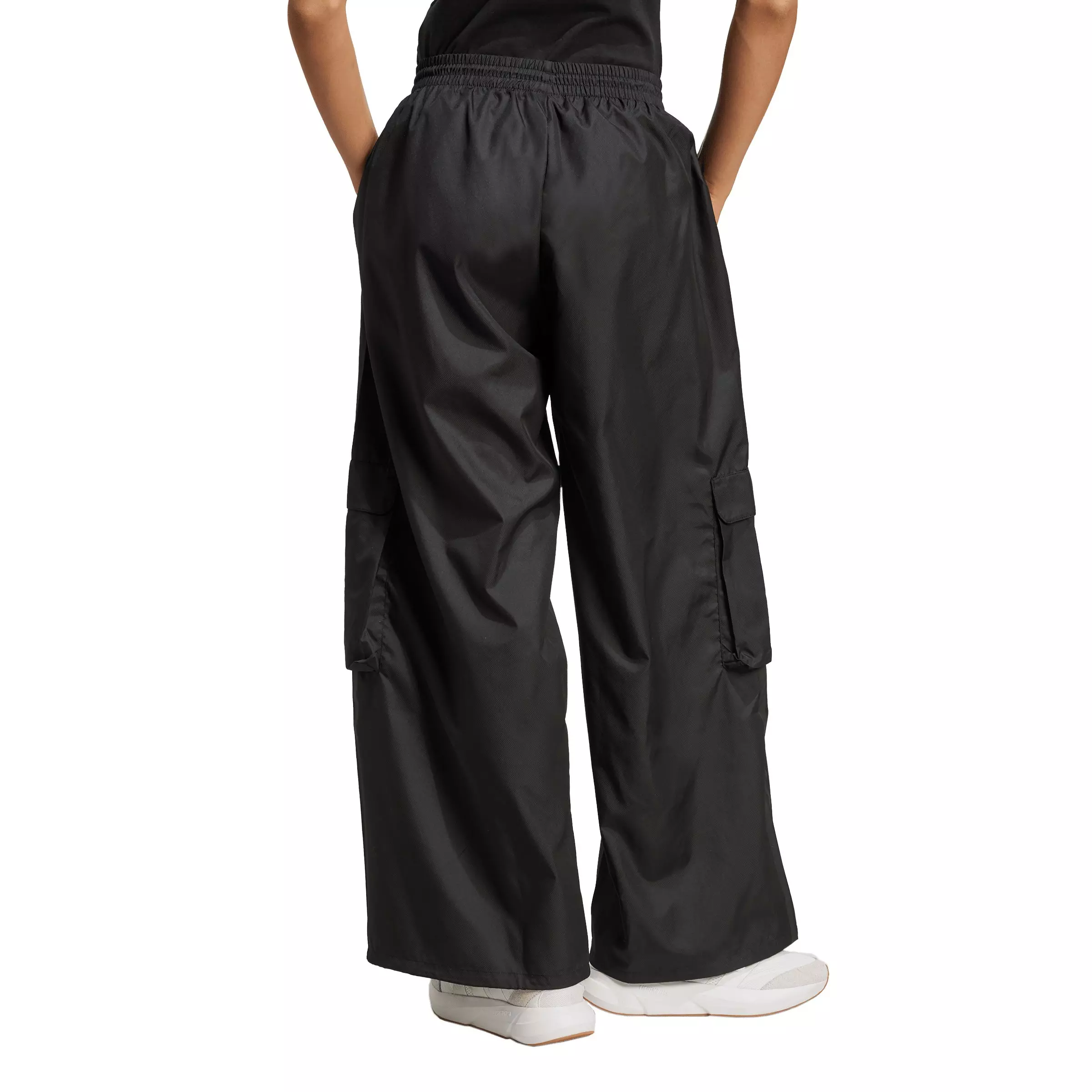 adidas Women's City Tech Utility Woven Cargo Track Pants - Black - BLACK