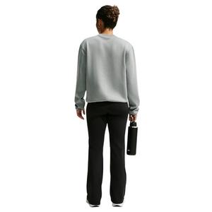 Nike Women's Studio Fleece Sport Dri-FIT Crewneck Sweatshirt - Grey/White - GREY/WHITE