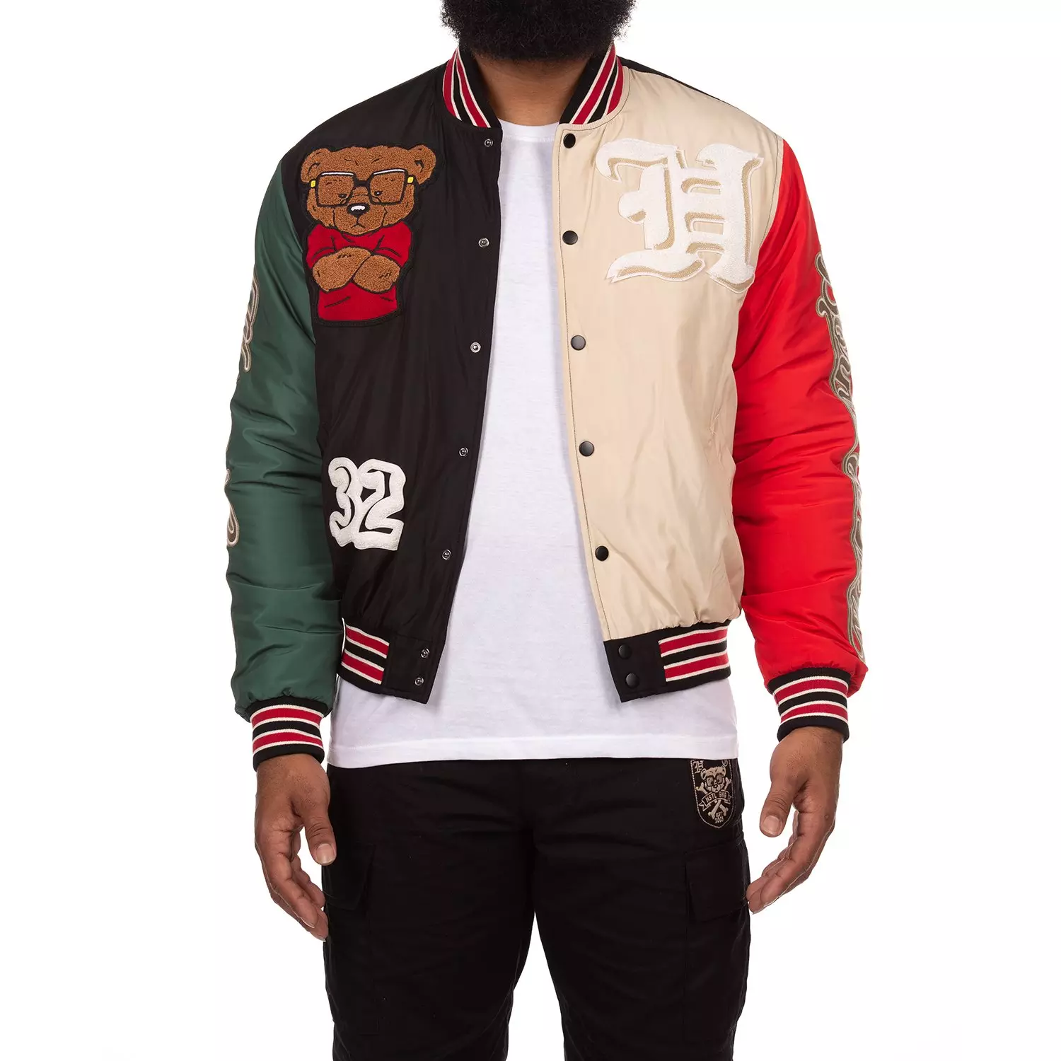Hustle Gang Men's H Graphic Jacket - BLACK