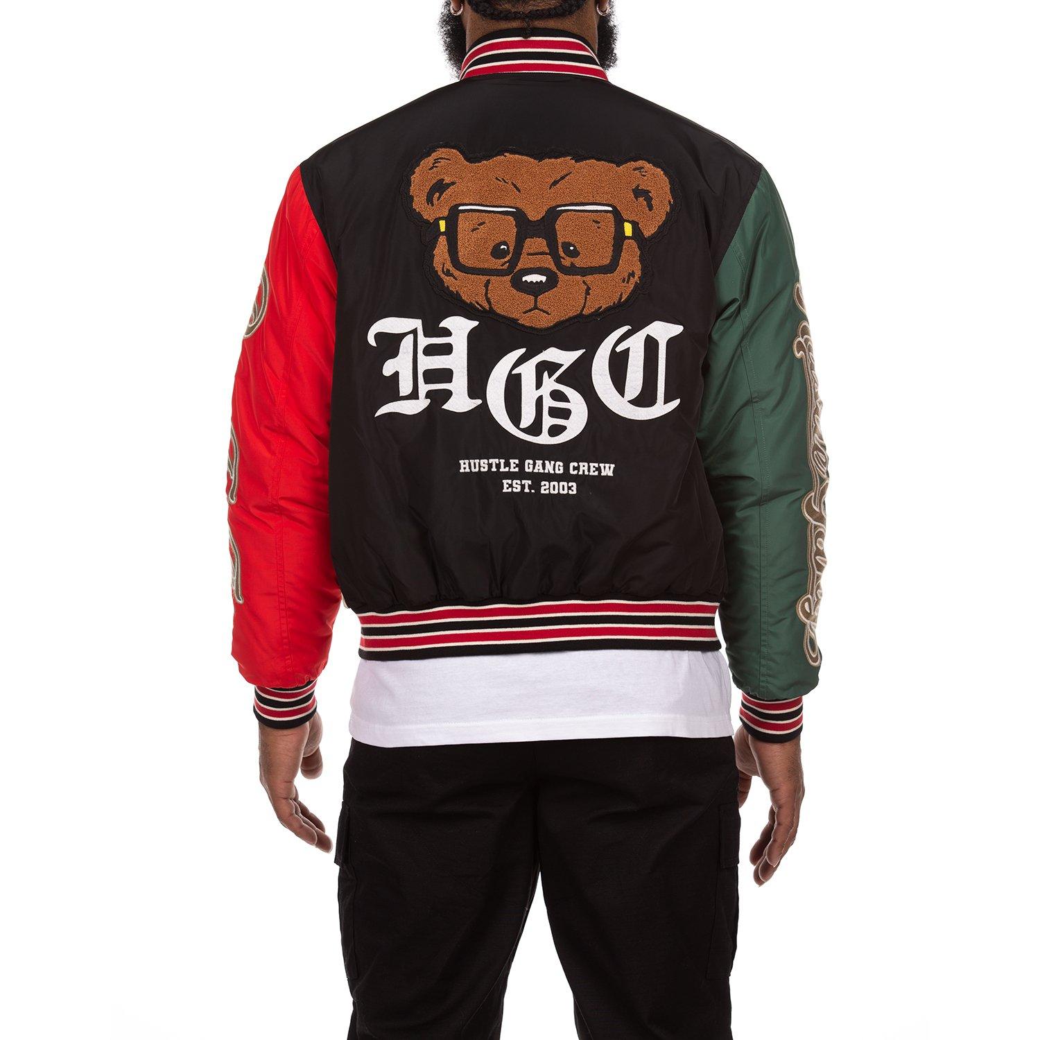 Hustle Gang Men's H Graphic Jacket - BLACK Thumbnail View 2