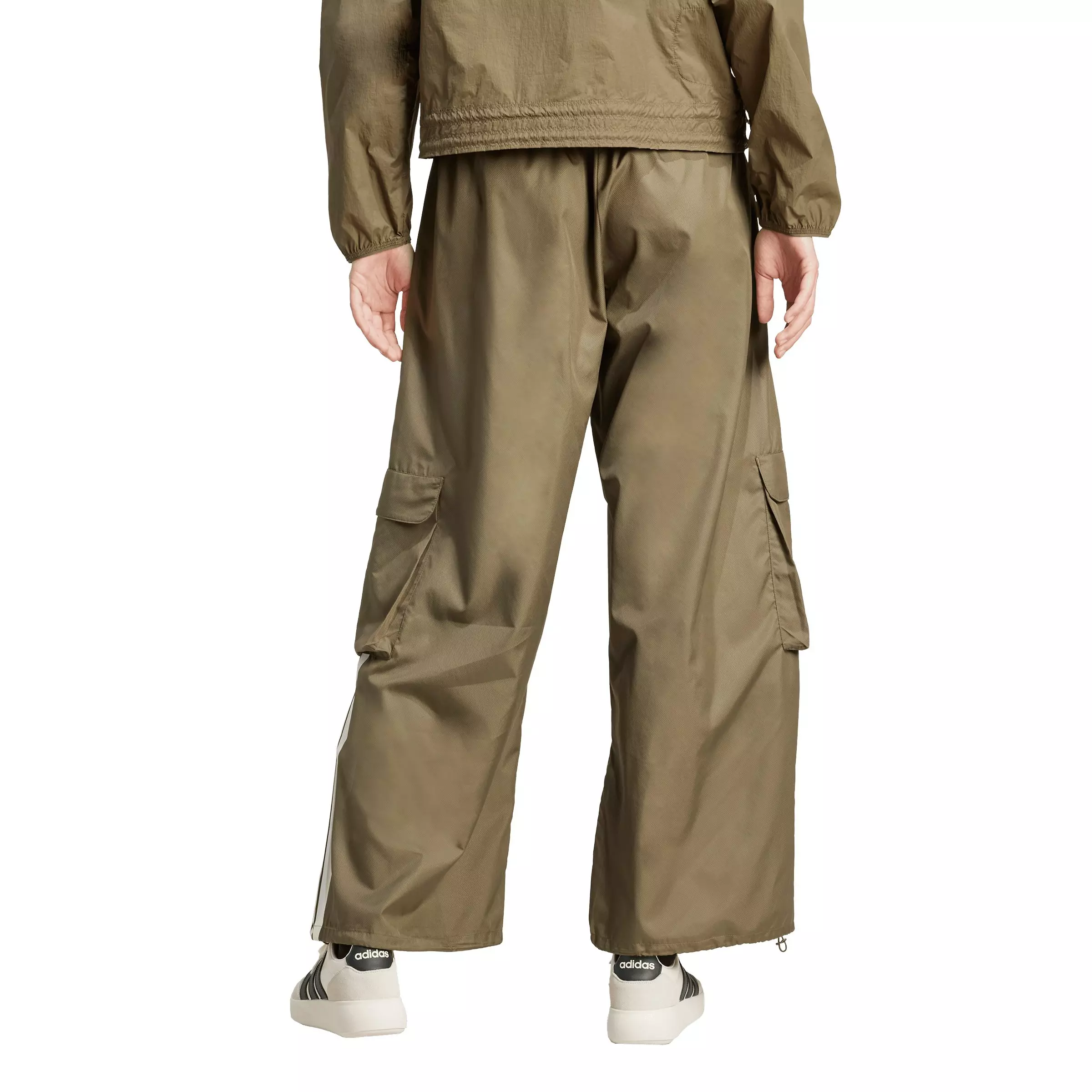 adidas Women's City Tech Utility Woven Cargo Track Pants - Olive - OLIVE