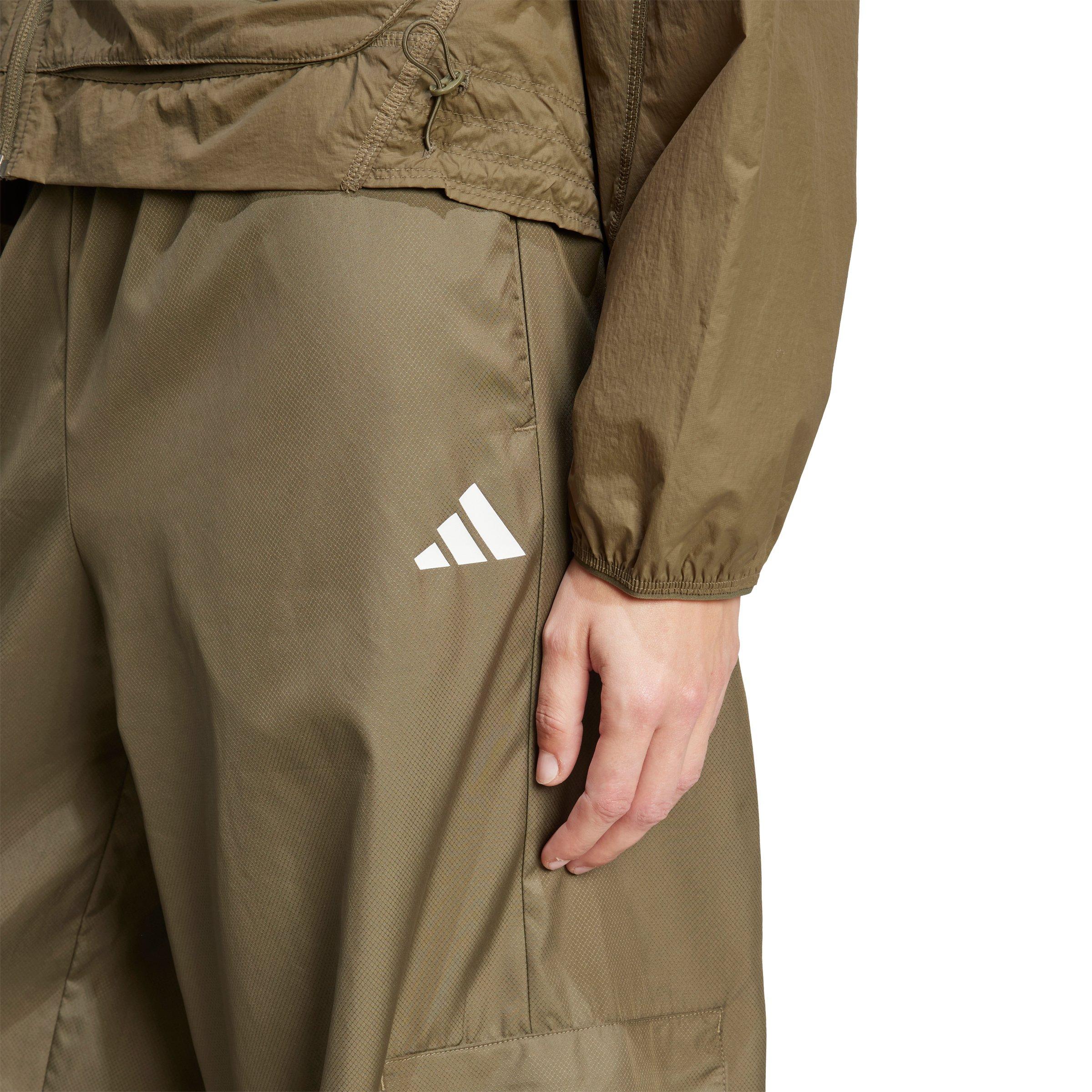 adidas Women's City Tech Utility Woven Cargo Track Pants - Olive - OLIVE Thumbnail View 3