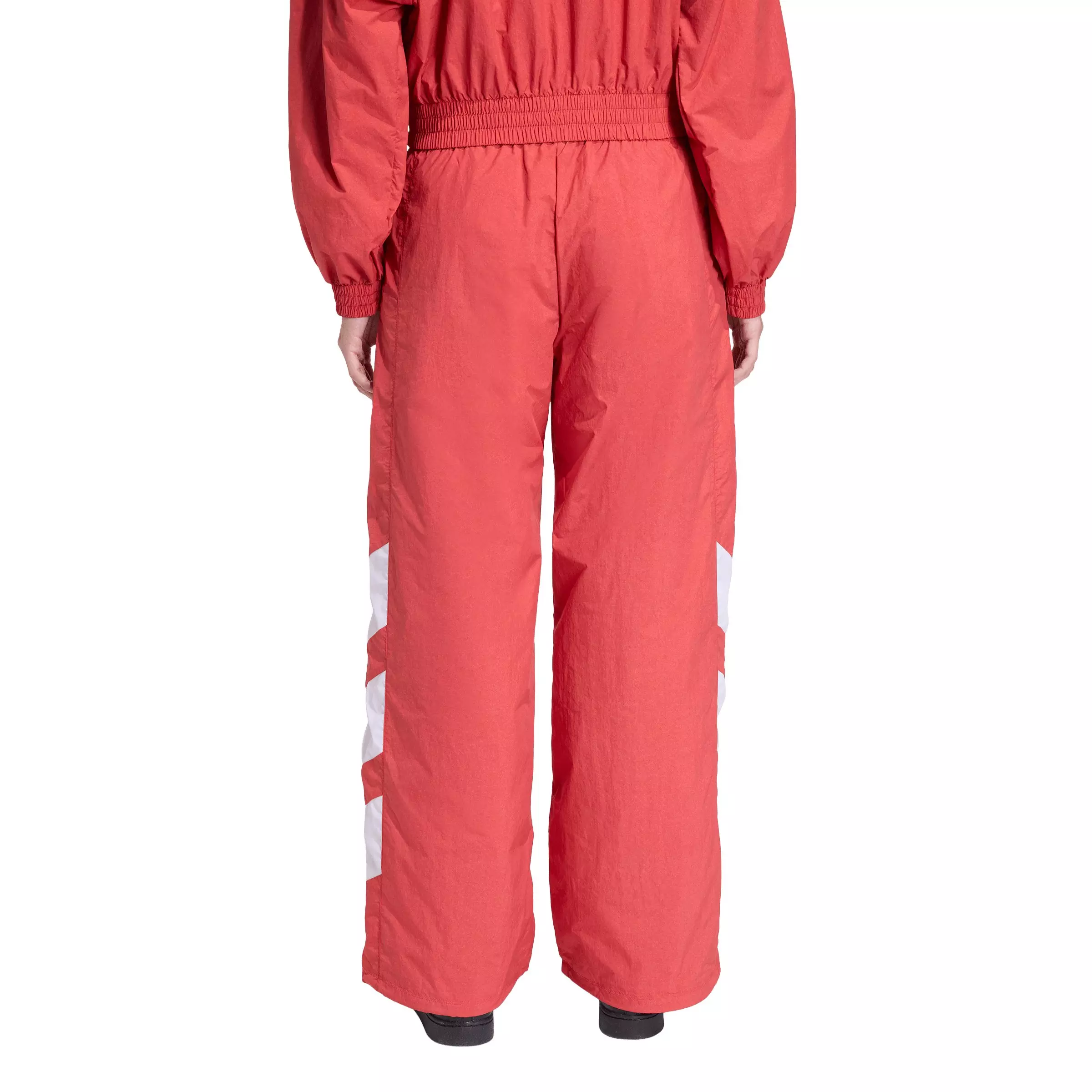 adidas Originals Women's Blocked Washed Track Pants - Red/White - RED/WHITE