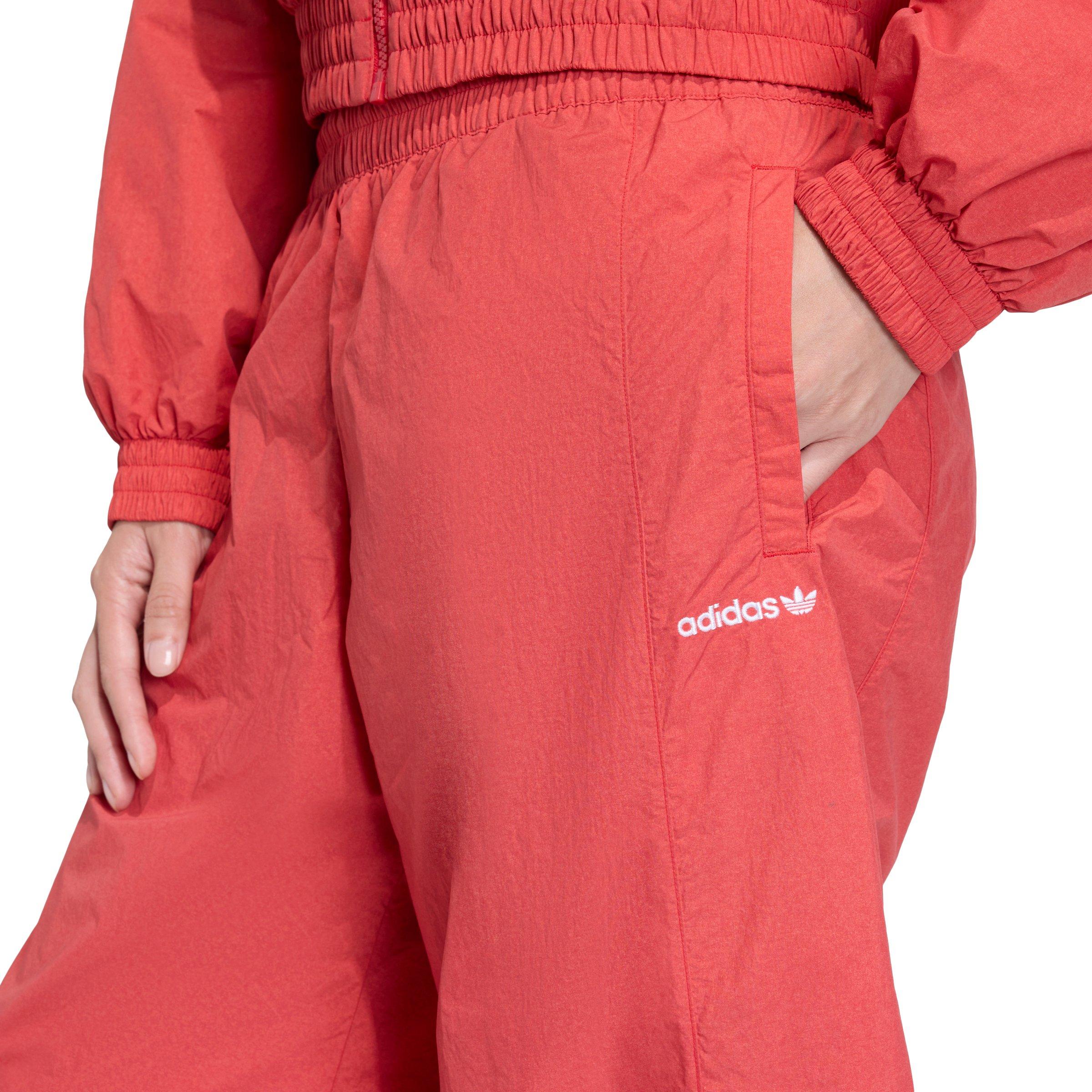 adidas Originals Women's Blocked Washed Track Pants - Red/White - RED/WHITE Thumbnail View 3