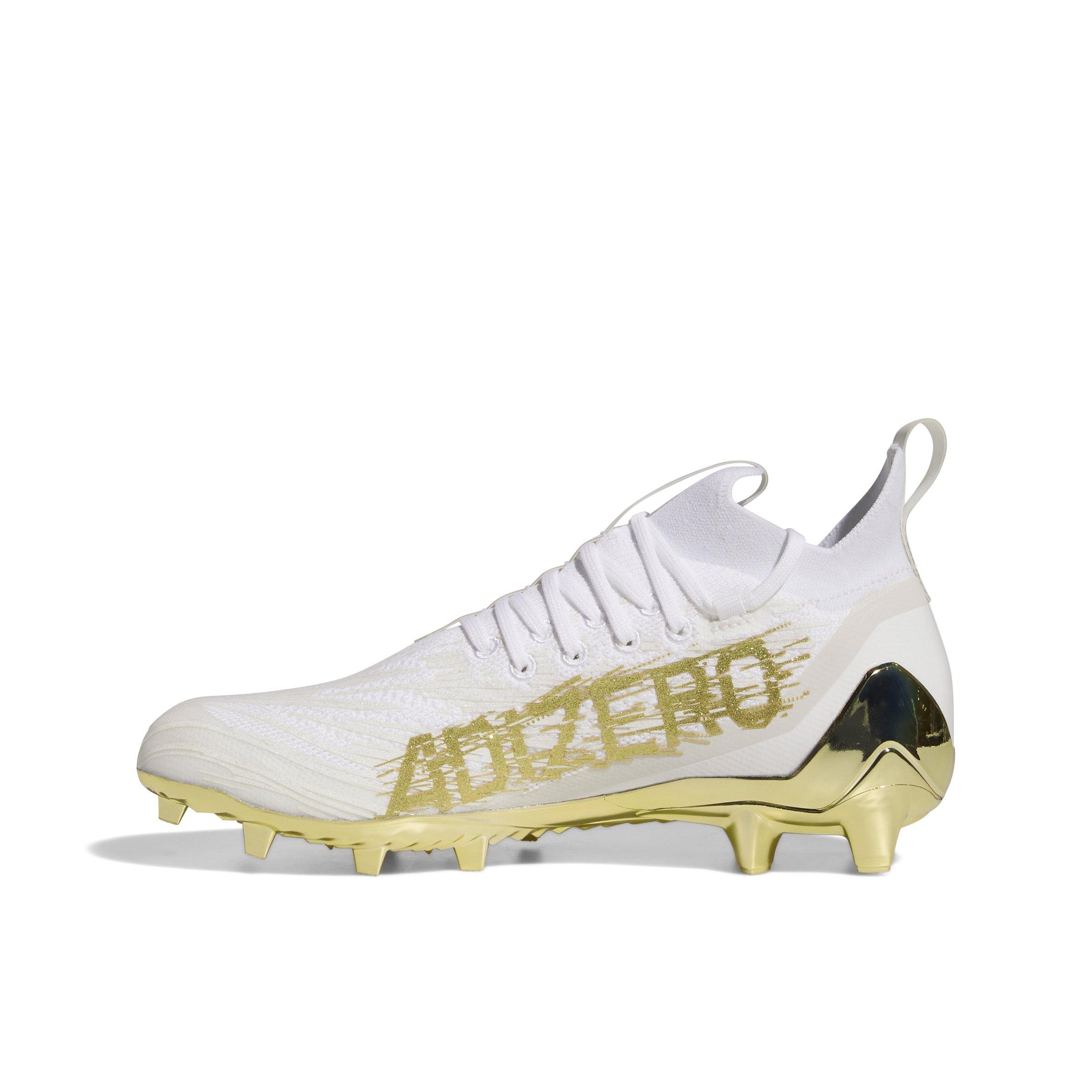 Adidas adizero 8.0 shop cleats white and gold