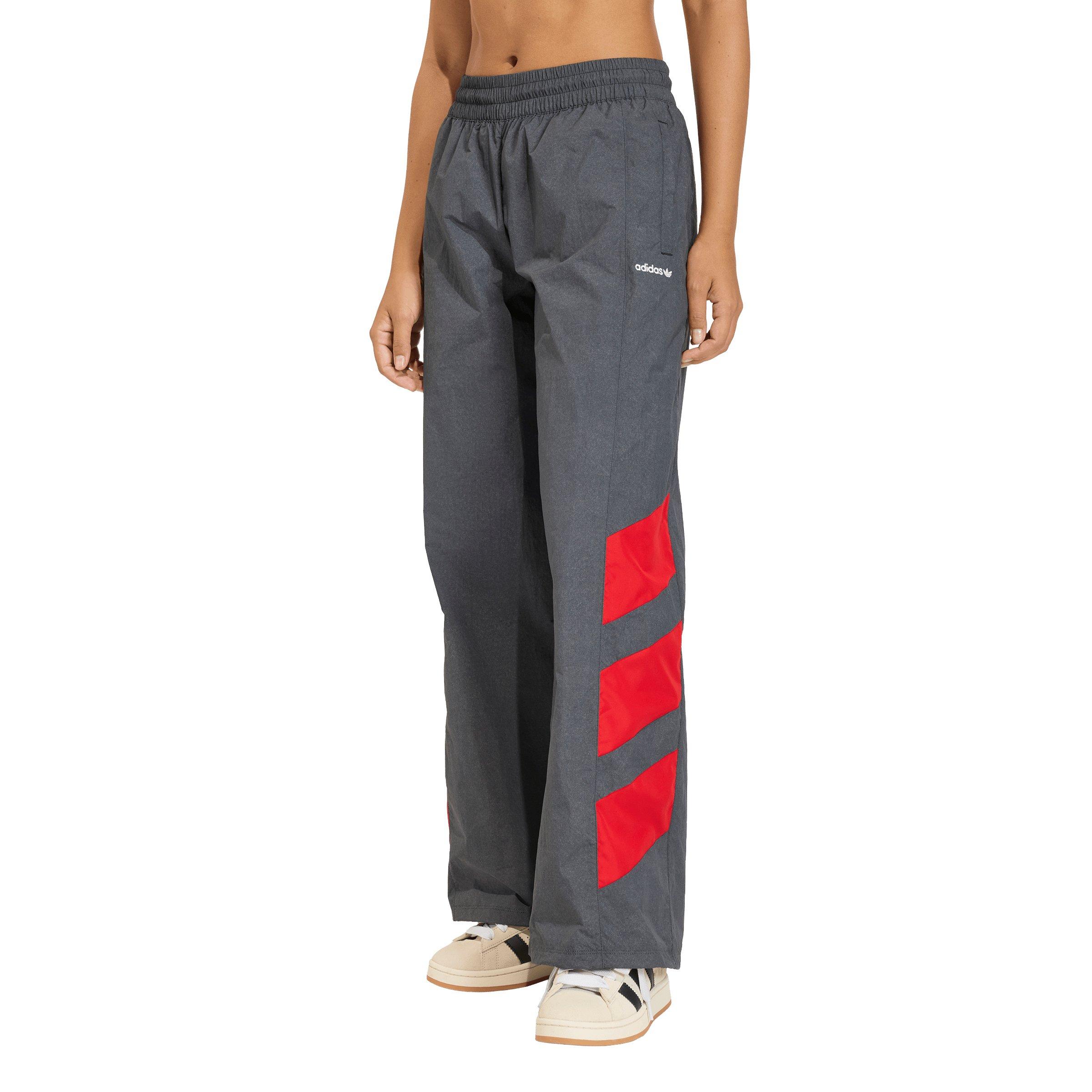 adidas Originals Women's Blocked Washed Track Pants - Black/Red - BLACK/RED Thumbnail View 1