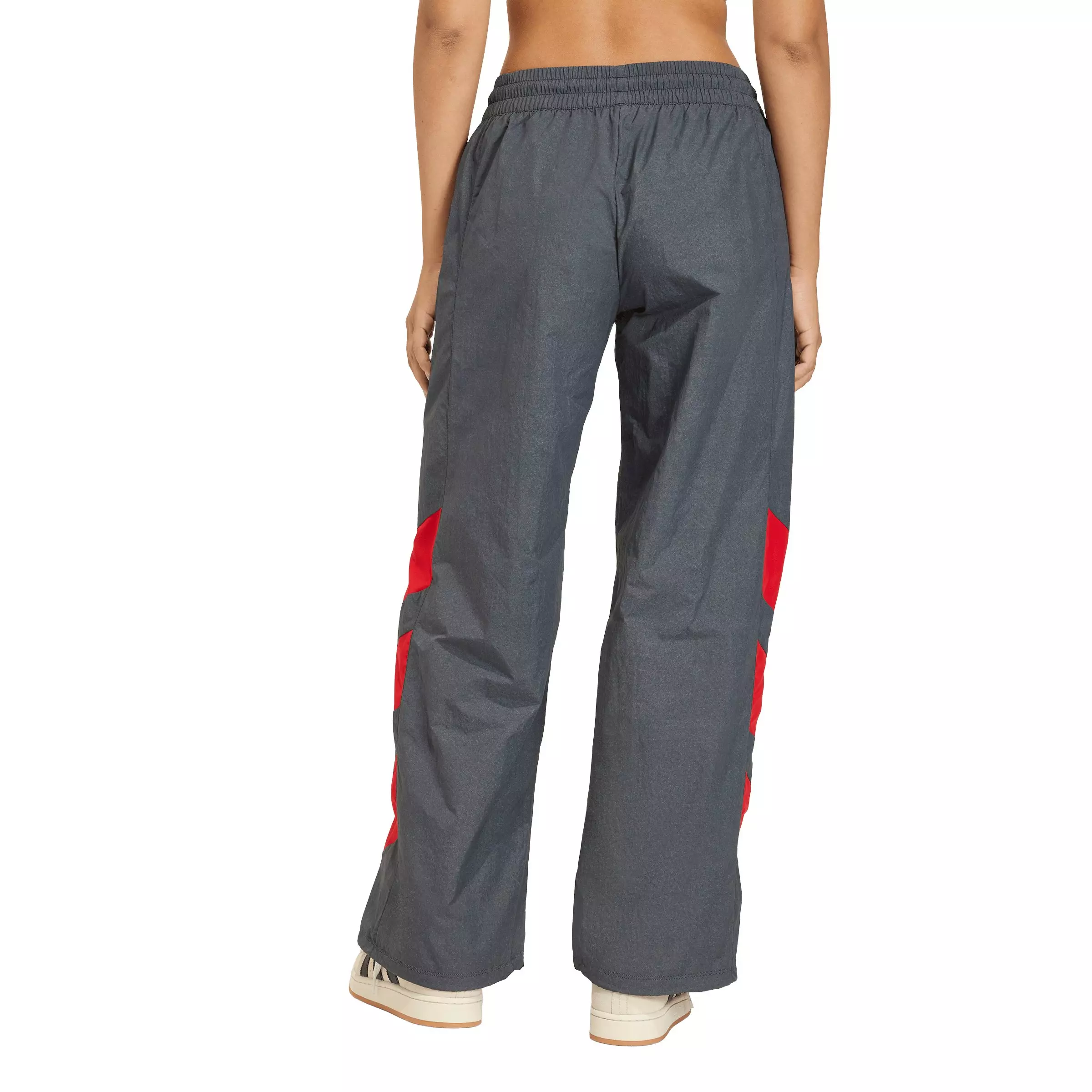 adidas Originals Women's Blocked Washed Track Pants - Black/Red - BLACK/RED