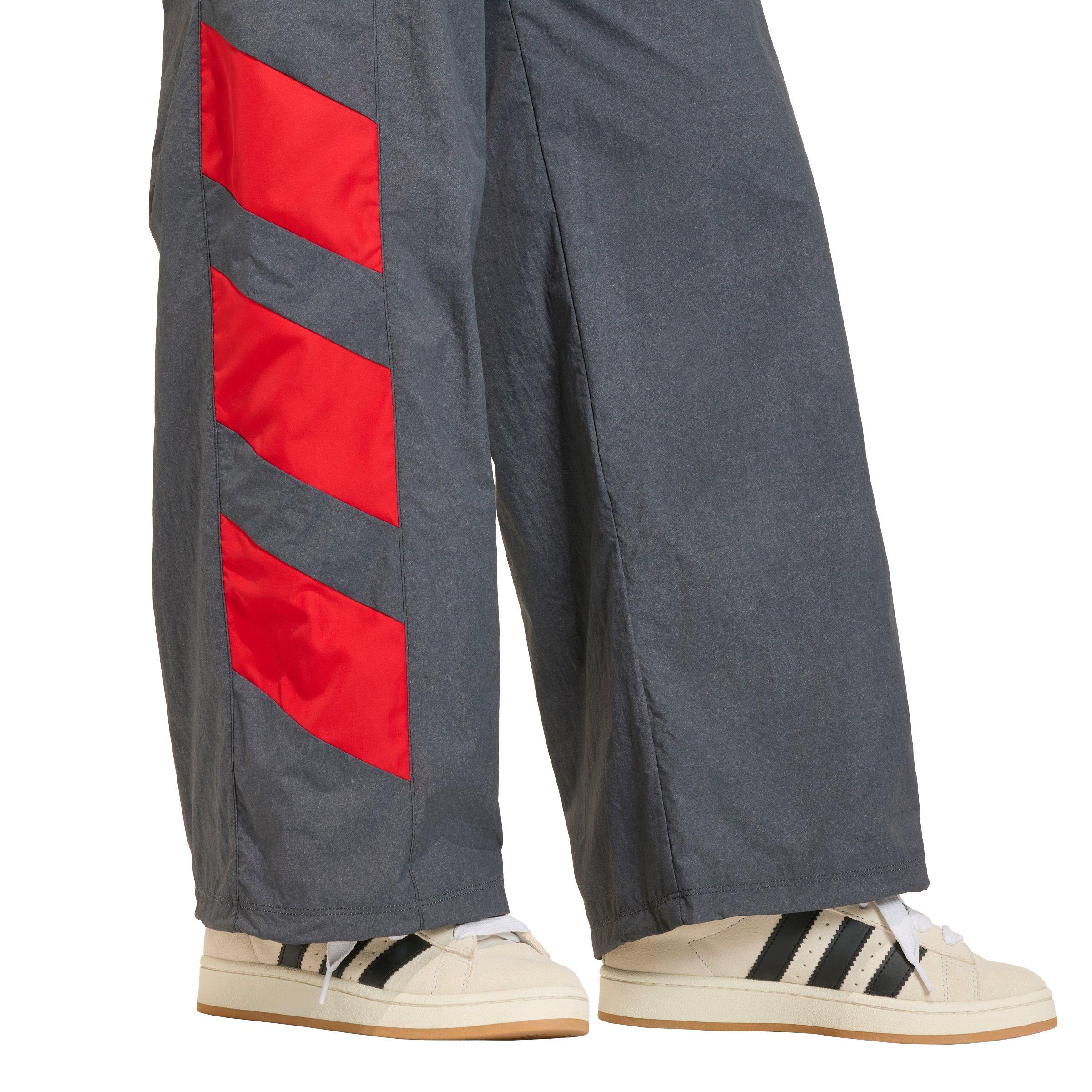 adidas Originals Women's Blocked Washed Track Pants - Black/Red - BLACK/RED Thumbnail View 4