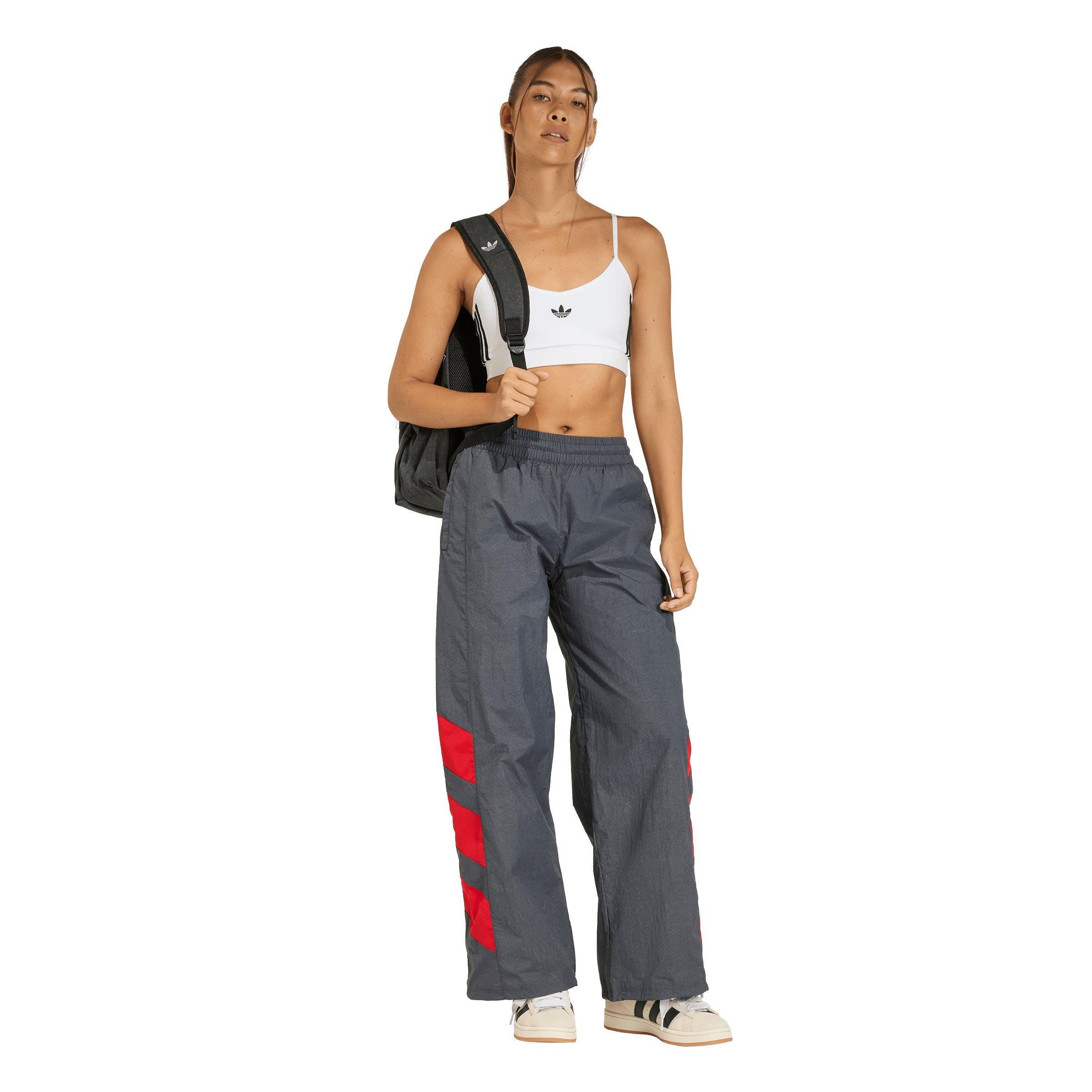 adidas Originals Women's Blocked Washed Track Pants - Black/Red - BLACK/RED Thumbnail View 5
