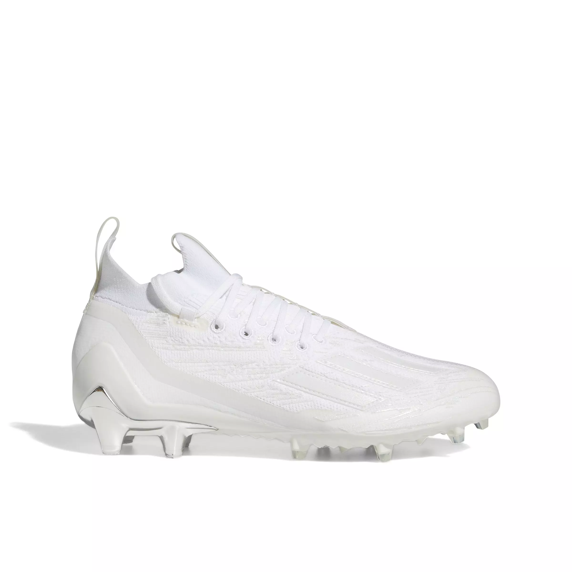 adidas Adizero Primeknit "Ftwr White/Ftwr White/Silver Metallic" Men's Football Cleat - WHITE