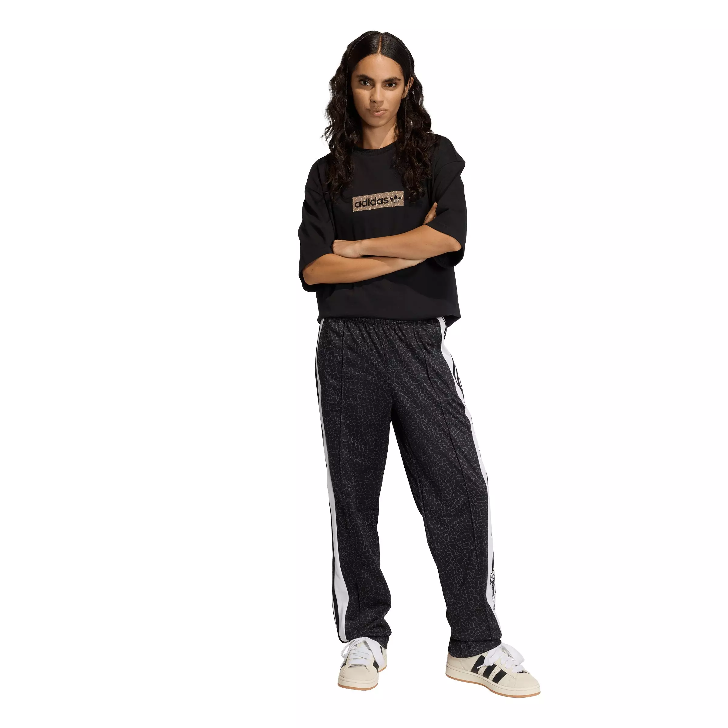 adidas Originals Women's AOP Adi-Break Tracksuit Bottoms - Black - BLACK