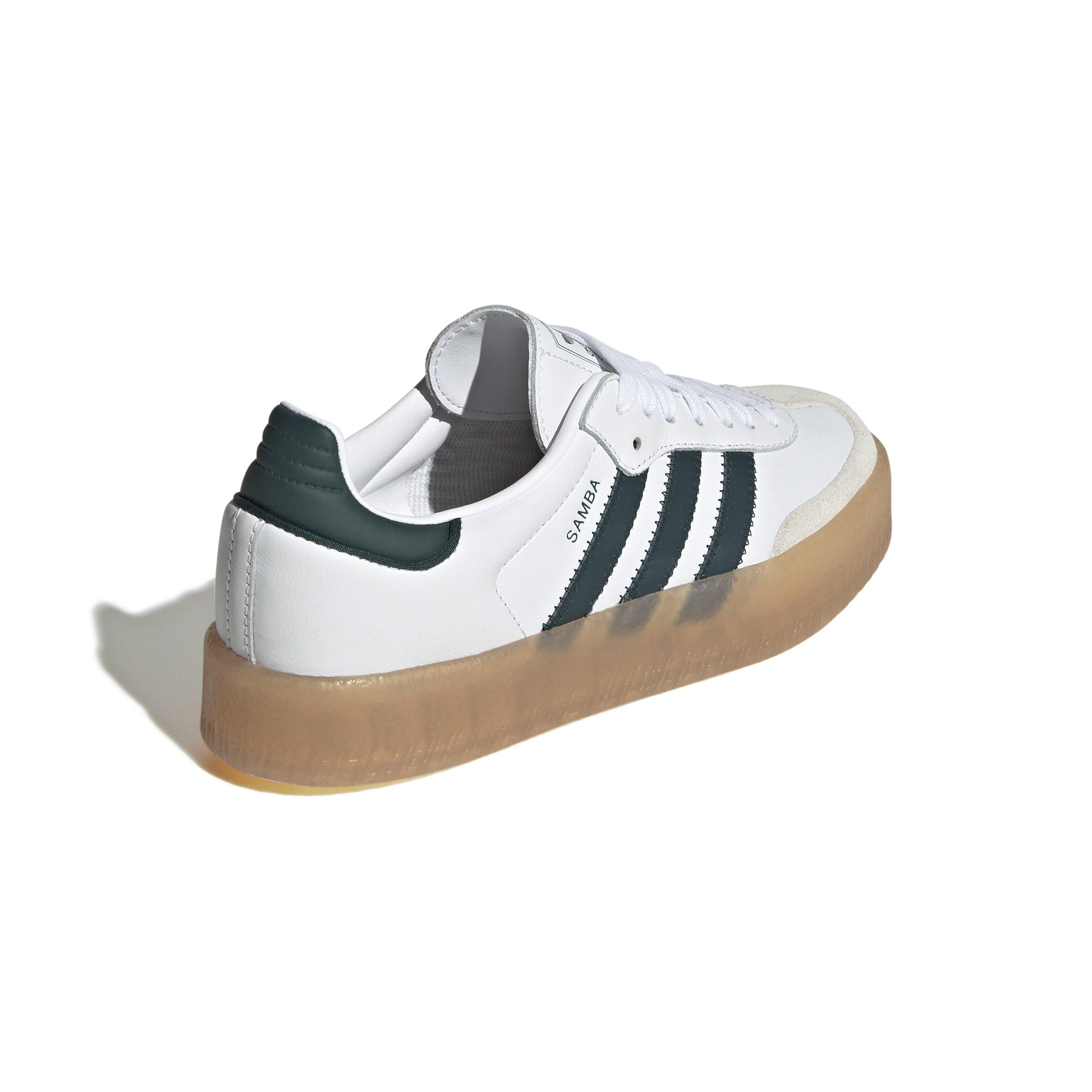 adidas Originals Sambae "Ftwr White/Off White/Aurora Ivy" Women's Shoe - WHITE/OFF WHITE/IVY Thumbnail View 4