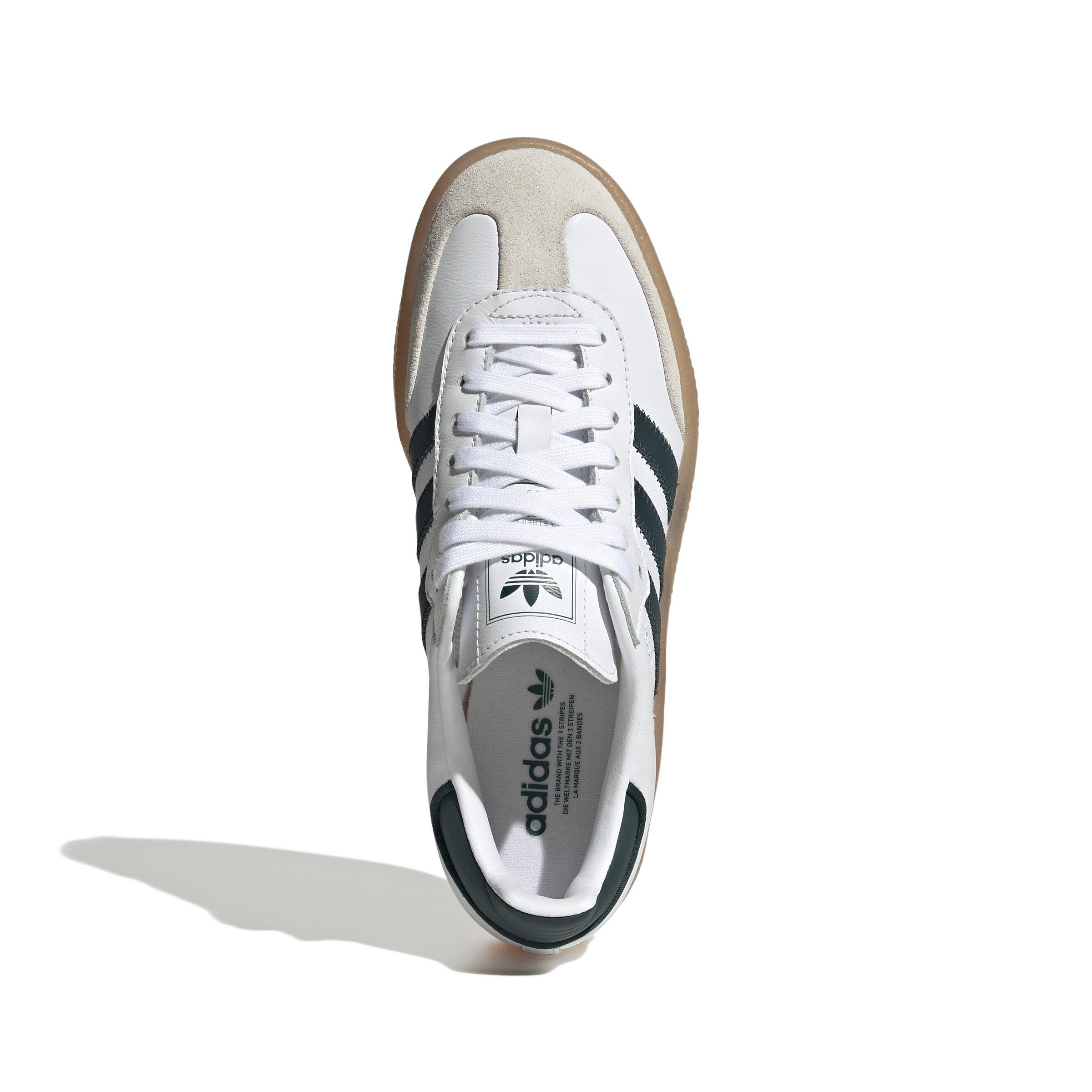 adidas Originals Sambae "Ftwr White/Off White/Aurora Ivy" Women's Shoe - WHITE/OFF WHITE/IVY Thumbnail View 5