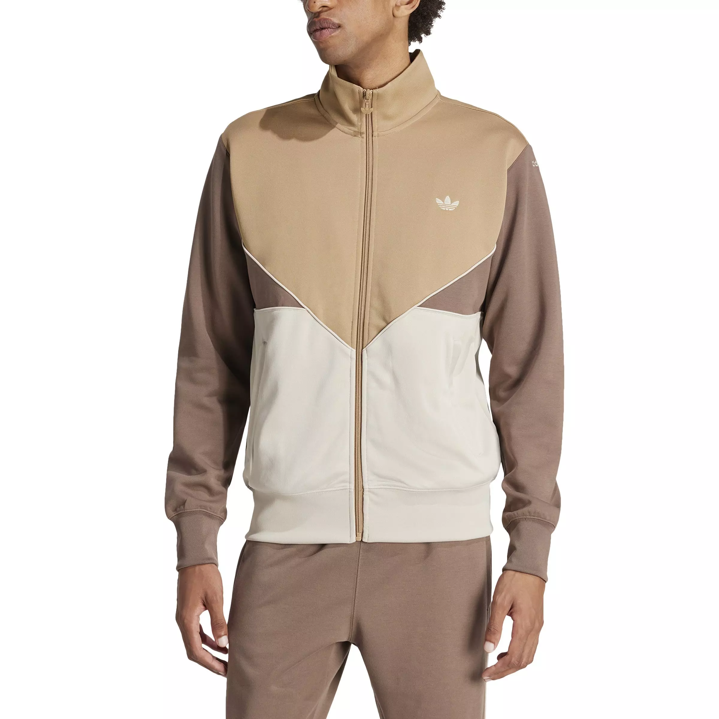 adidas Originals Men's adicolor Cutline Track Jacket -Brown - BROWN