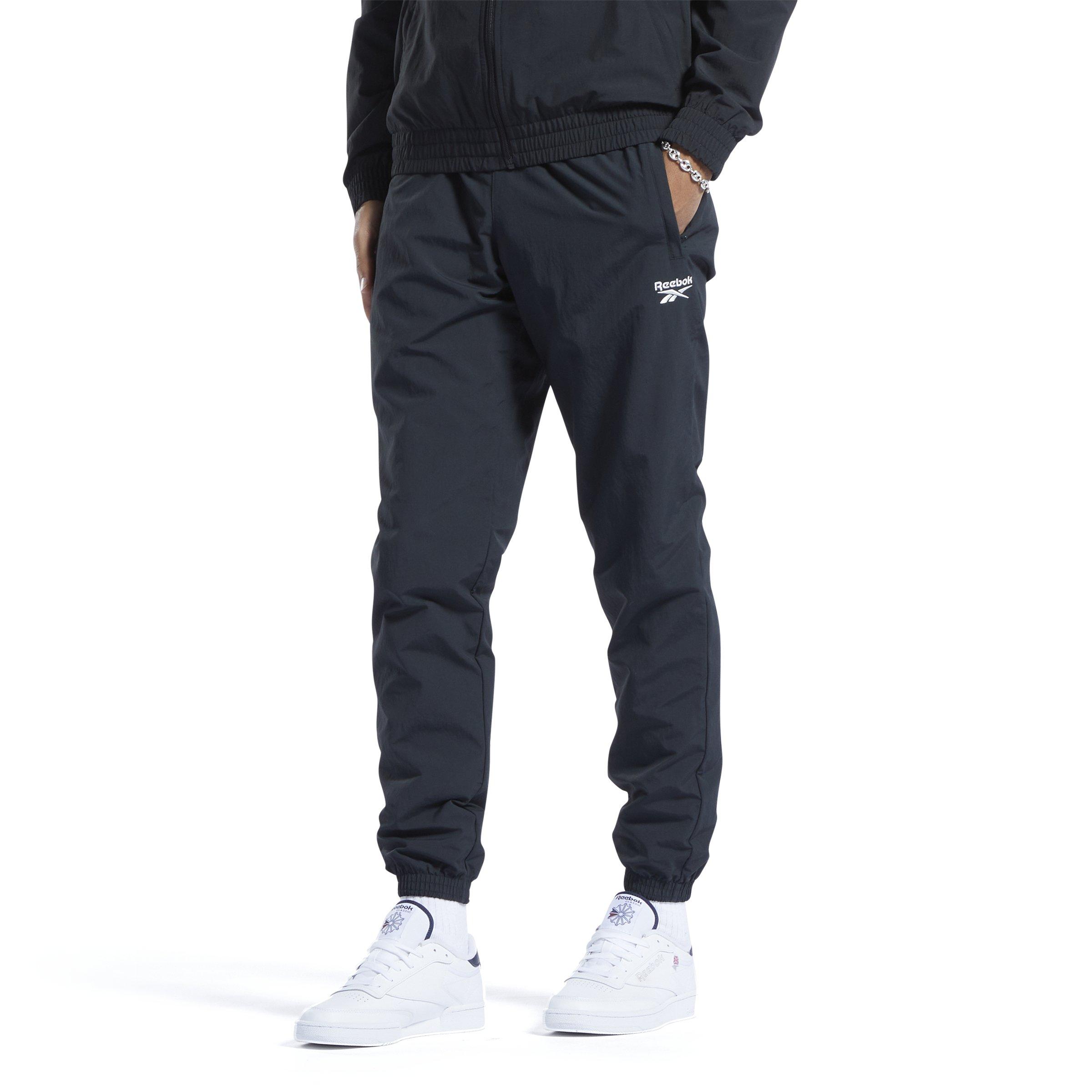 Reebok Men's Classics Vector Track Pants- Black - BLACK Thumbnail View 1