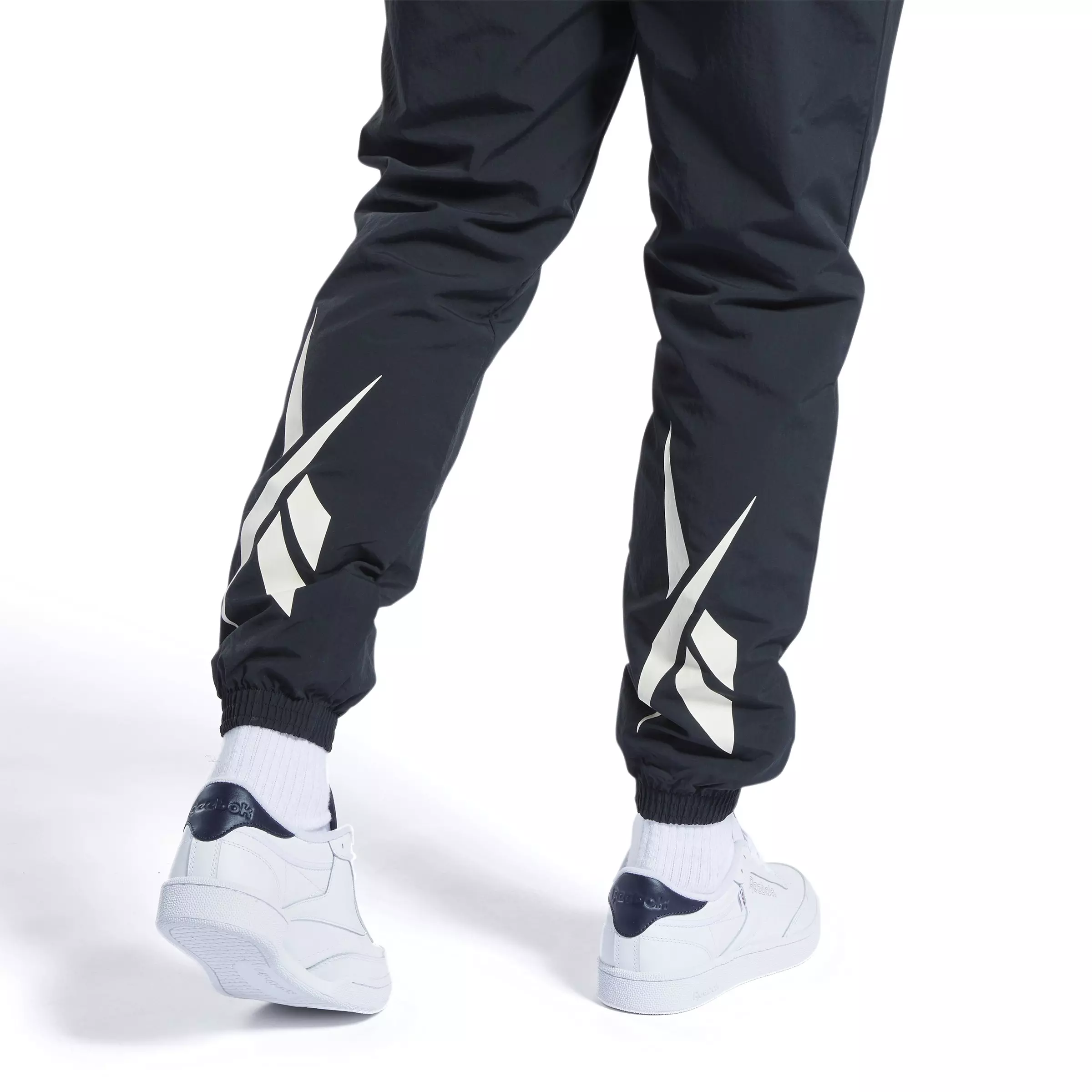 Reebok Men's Classics Vector Track Pants- Black - BLACK