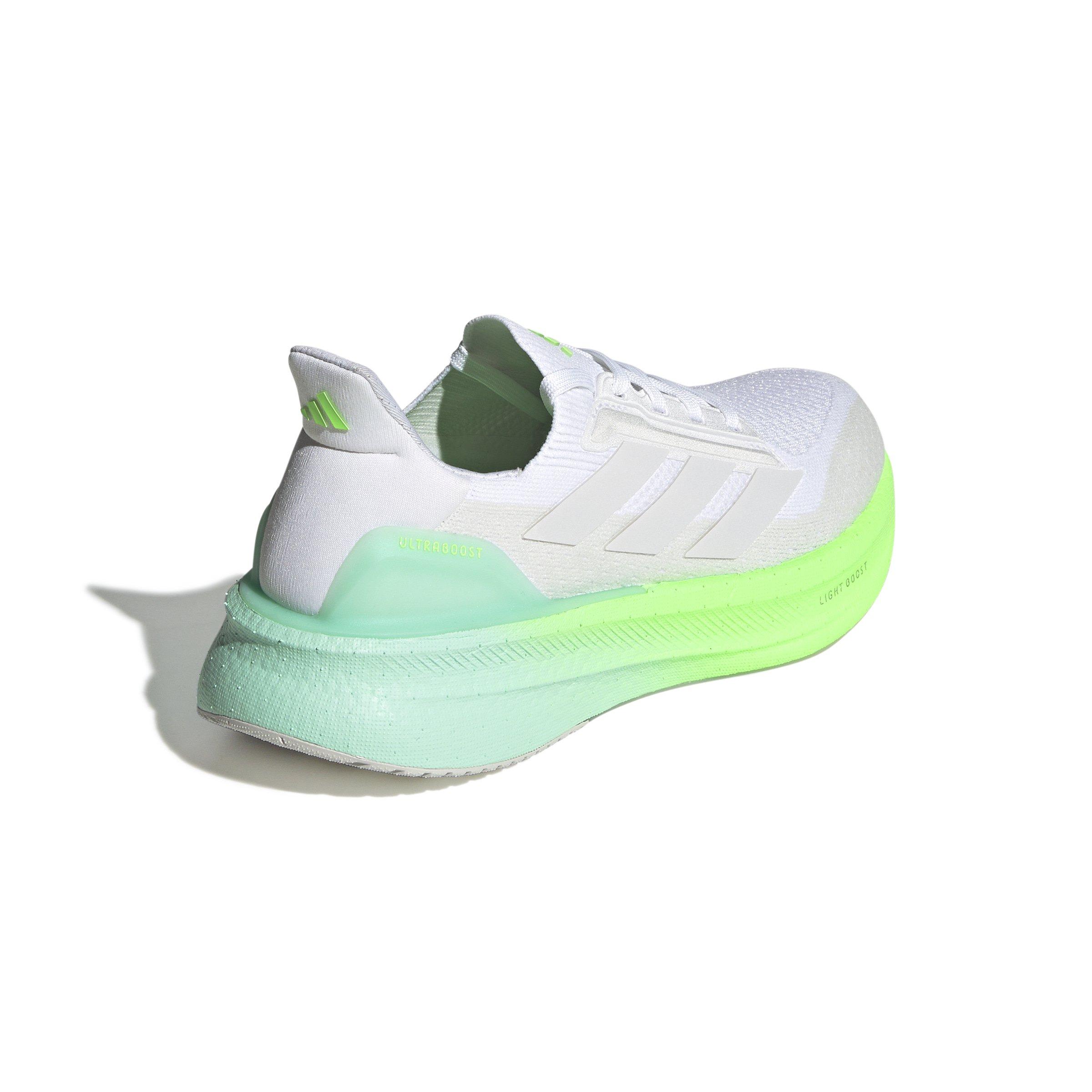 adidas Ultraboost 5x "Ftwr White/Dash Grey/Lime Burst" Women's Running Shoe - WHITE/GREY/LIME Thumbnail View 4