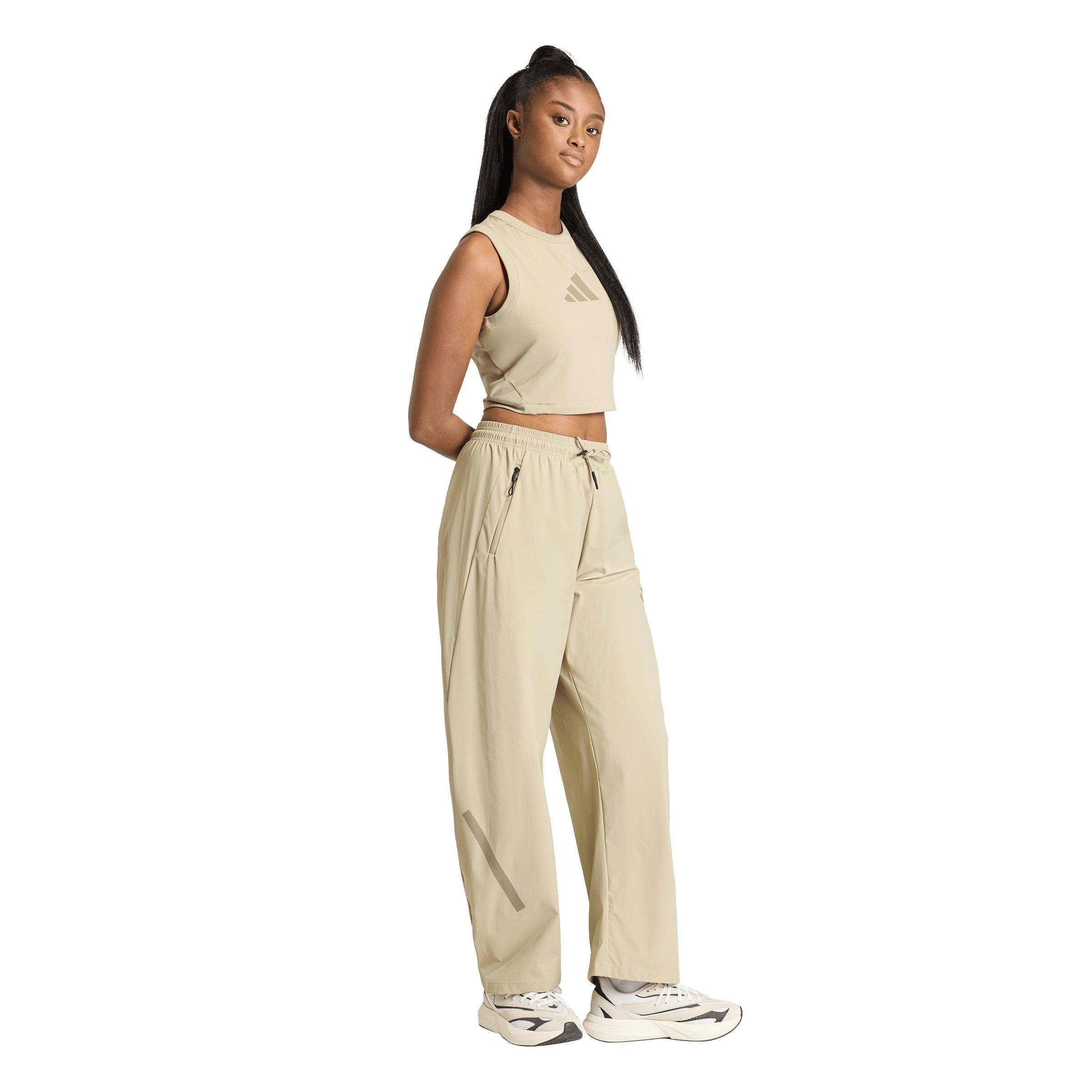 adidas Women's Z.N.E. Woven Pants - Beige - BEIGE Thumbnail View 5