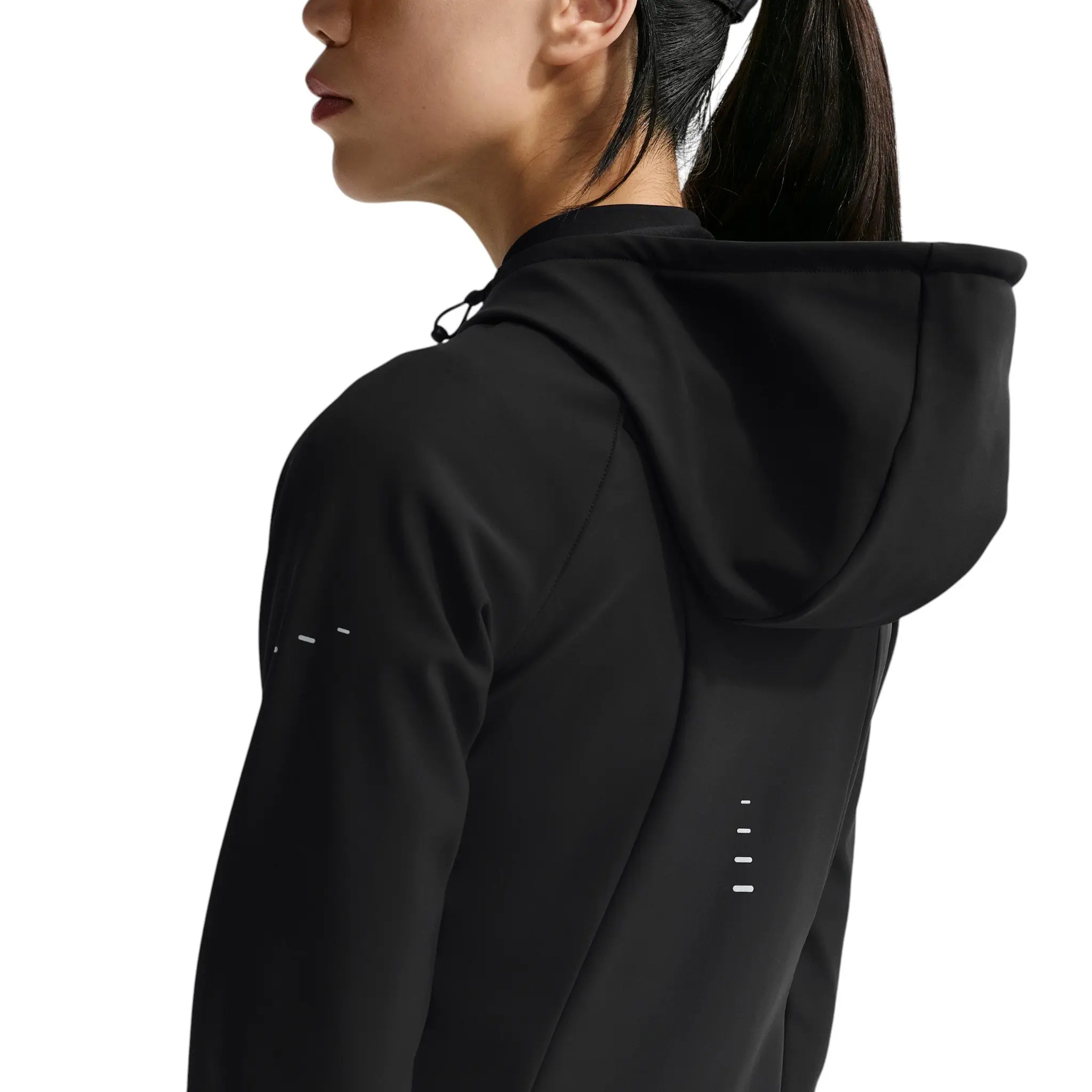 Nike Women's Swift Therma-FIT Repel Running Jacket - Black/Silver - BLACK/SILVER