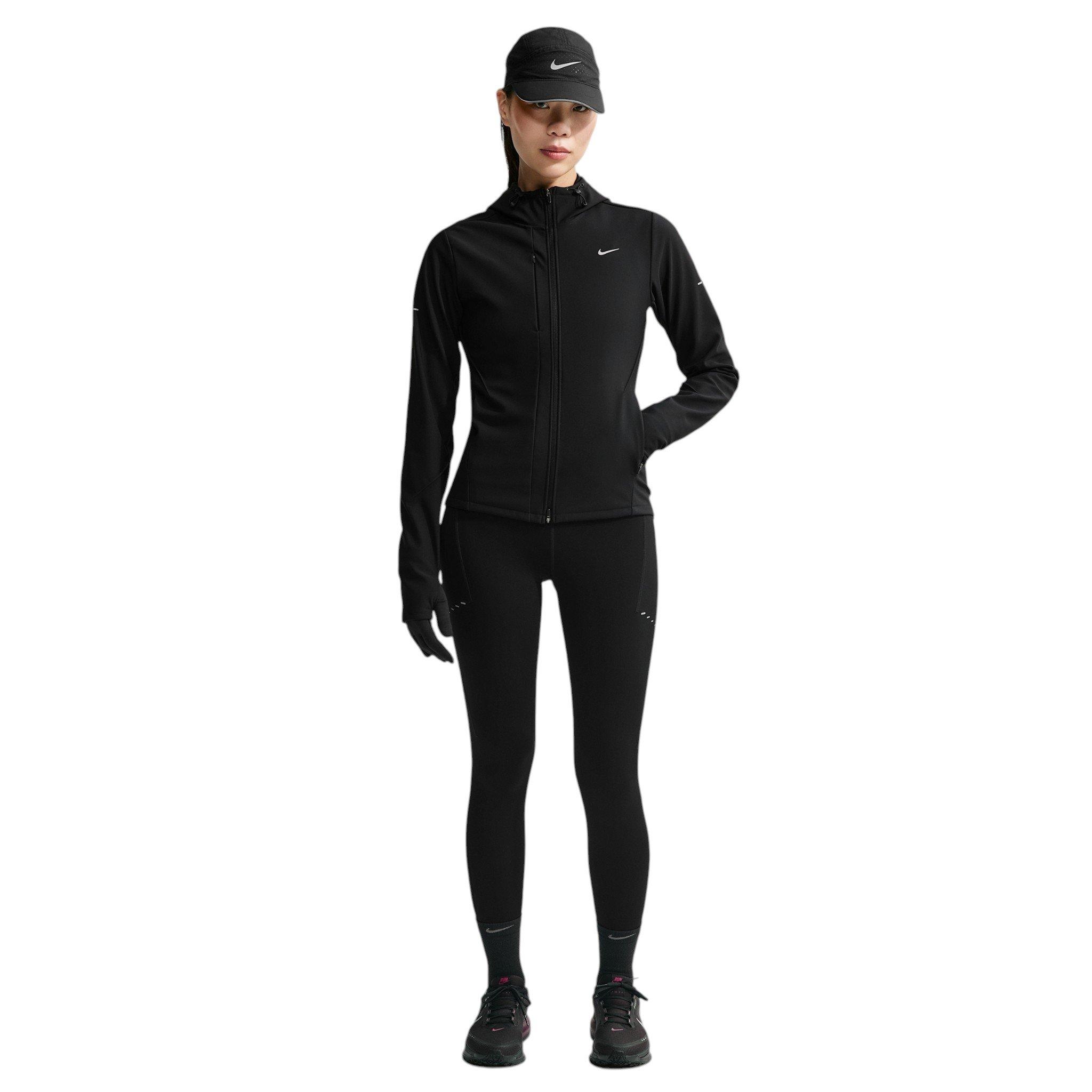 Nike Women's Swift Therma-FIT Repel Running Jacket - Black/Silver - BLACK/SILVER
