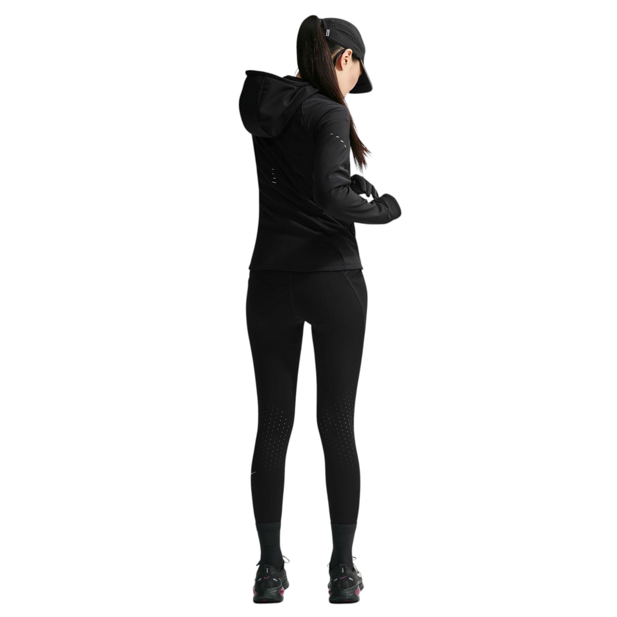 Nike Women's Swift Therma-FIT Repel Running Jacket - Black/Silver - BLACK/SILVER