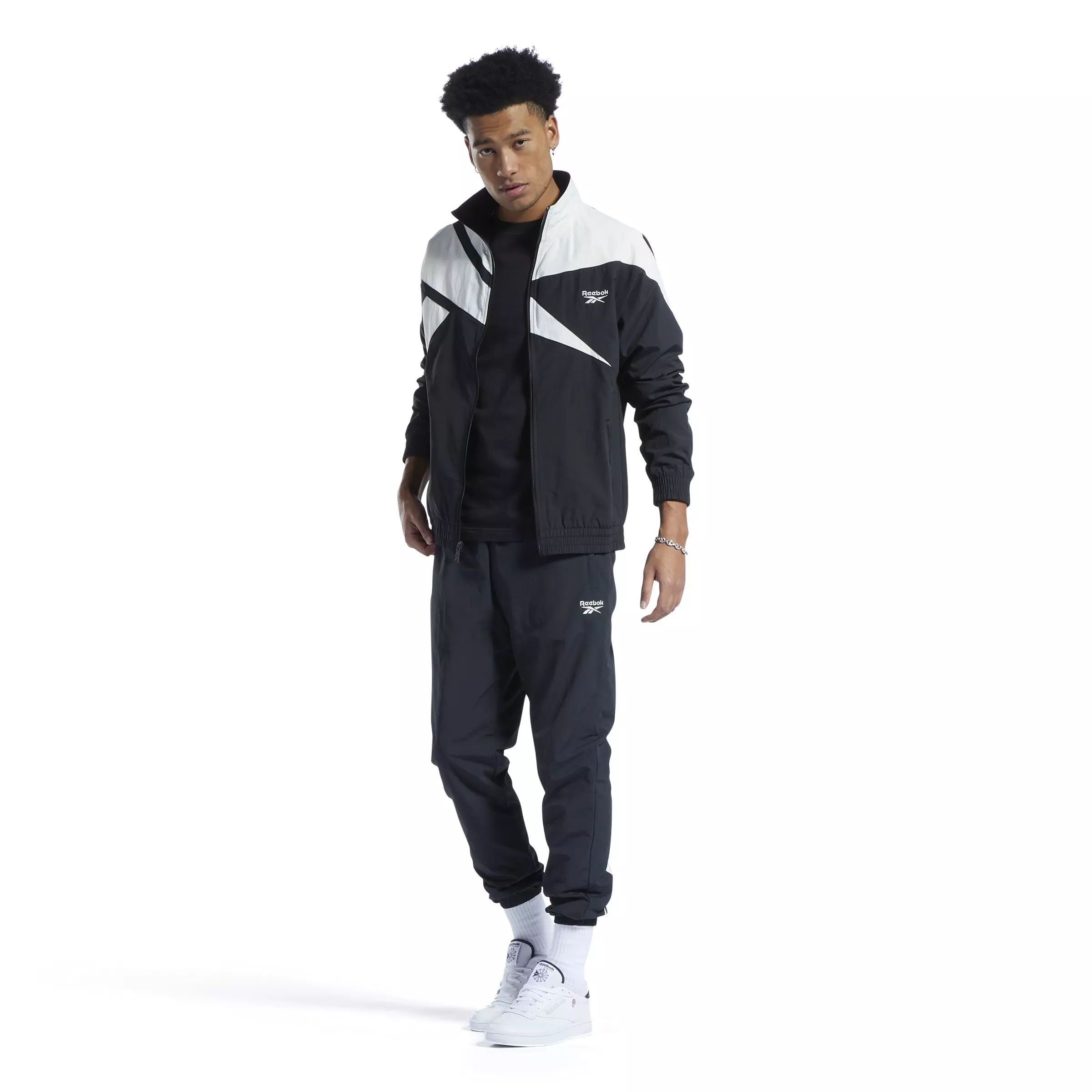 Reebok Men's Classics Vector Track Jacket - BLACK
