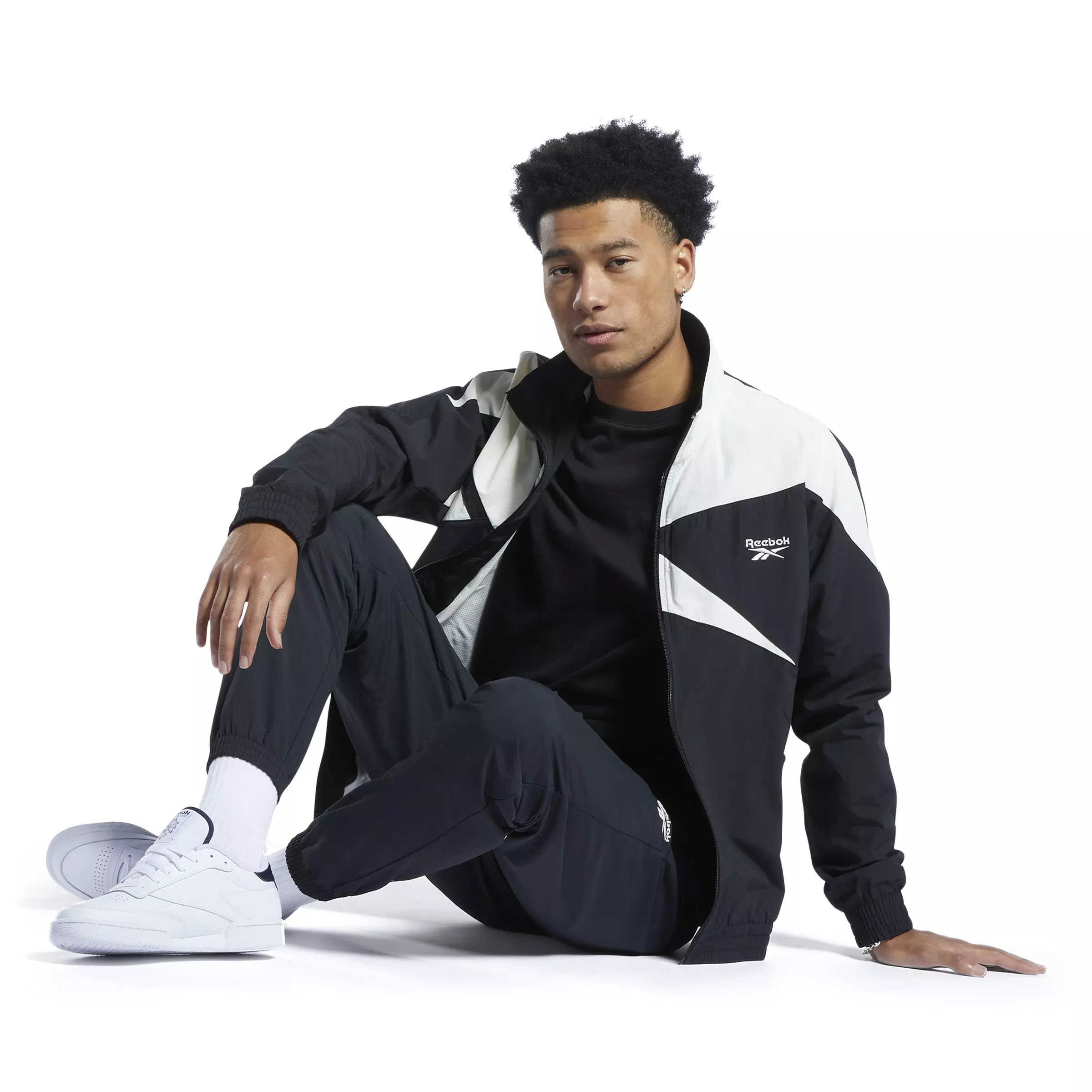 Reebok Men's Classics Vector Track Jacket - BLACK