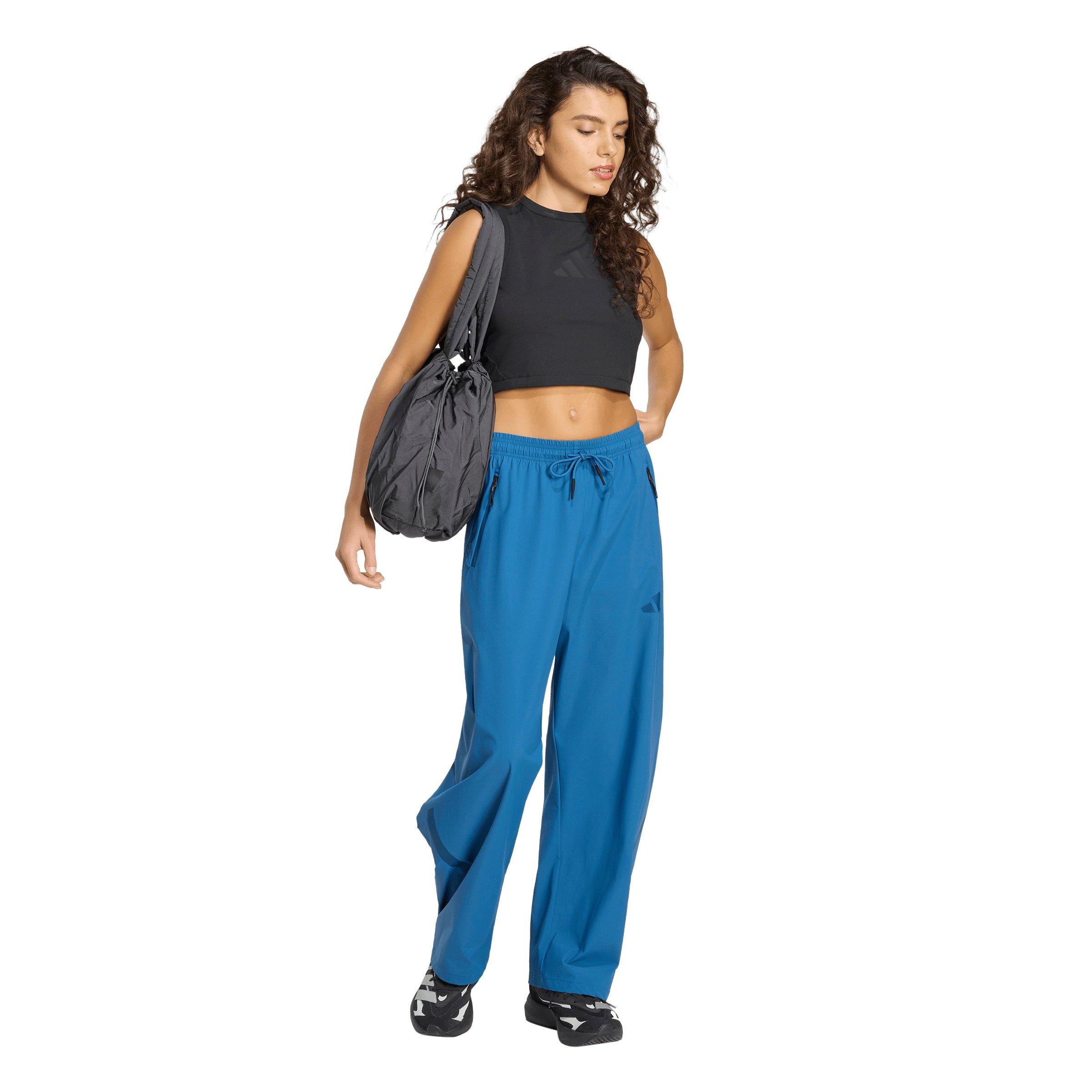 adidas Women's Z.N.E. Woven Pants - Blue - BLUE Thumbnail View 5