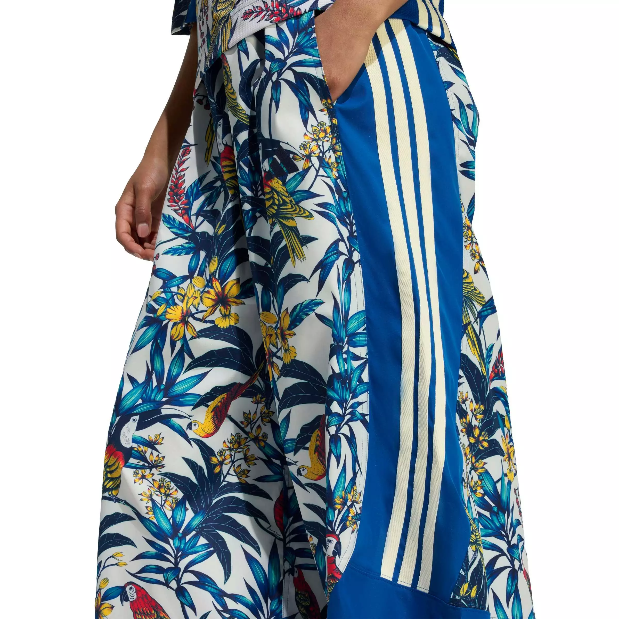 adidas Women's x FARM Rio Premium Joggers - Blue - BLUE