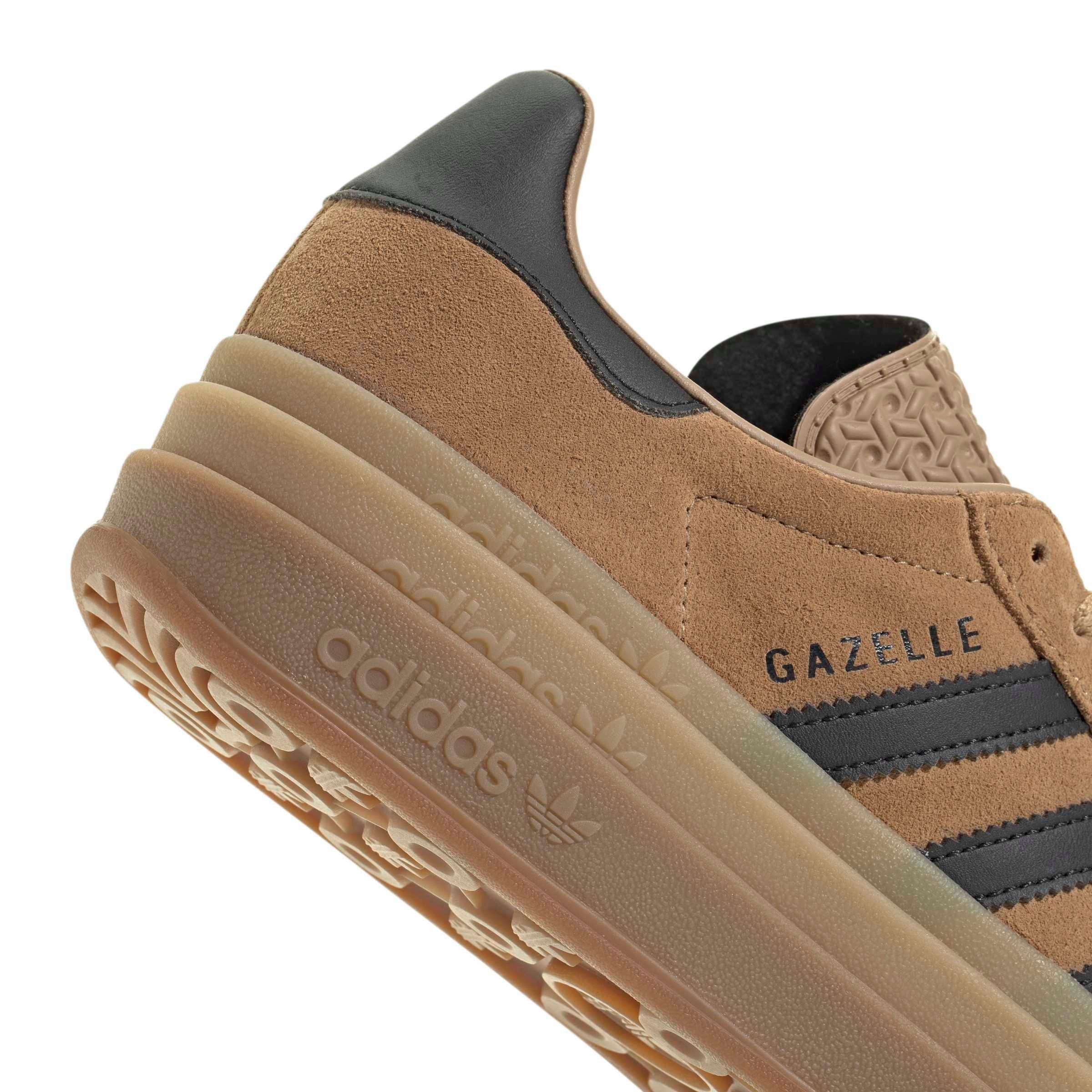 adidas Originals Gazelle Bold "Cardboard/Core Black/Gum 2" Women's Shoe - CARDBOARD/BLACK/GUM Thumbnail View 6