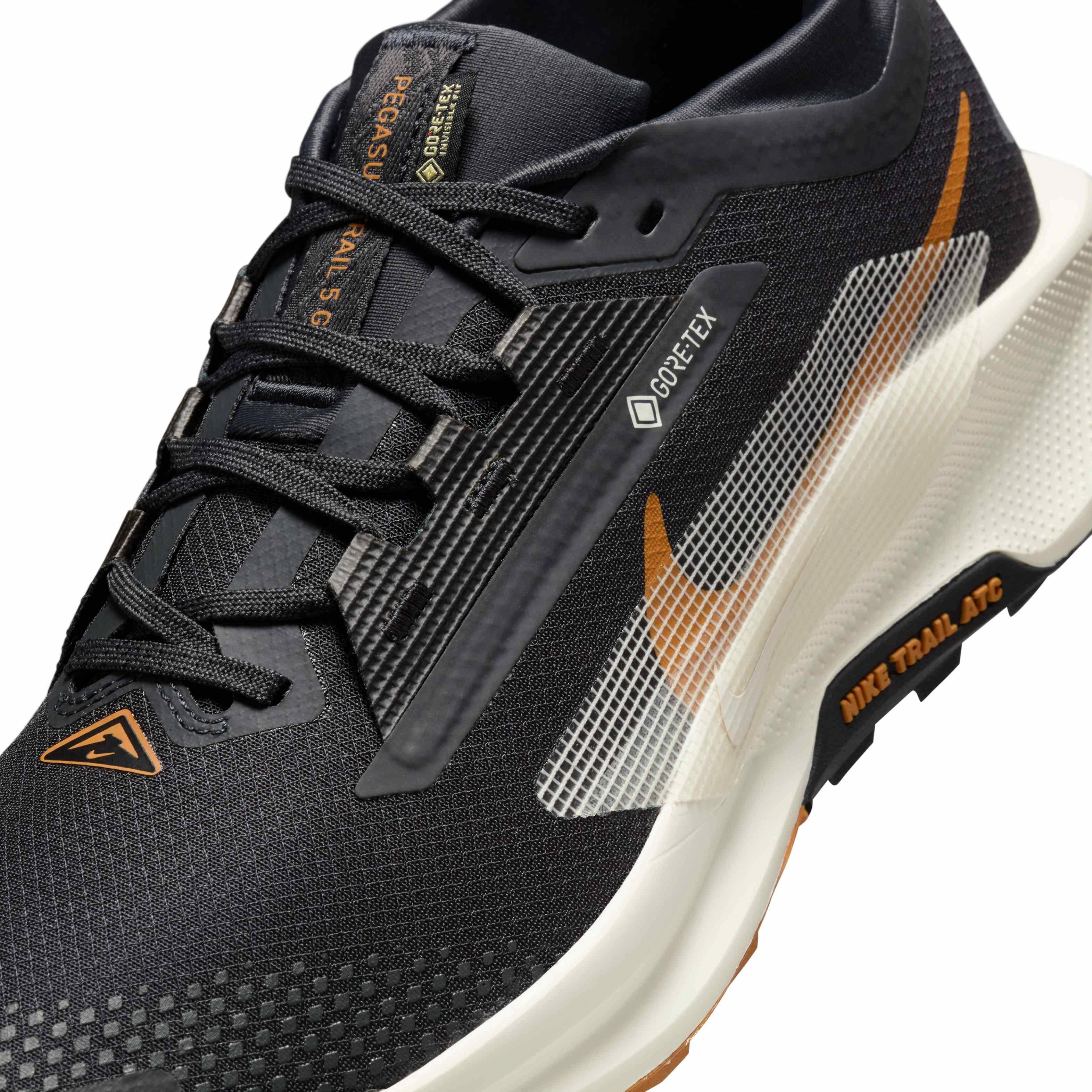 Nike Pegasus Trail 5 GORE-TEX "Off Noir/Black/Monarch/Pale Ivory" Men's Trail Running Shoe - NOIR/BLACK/MONARCH/IVORY Thumbnail View 7
