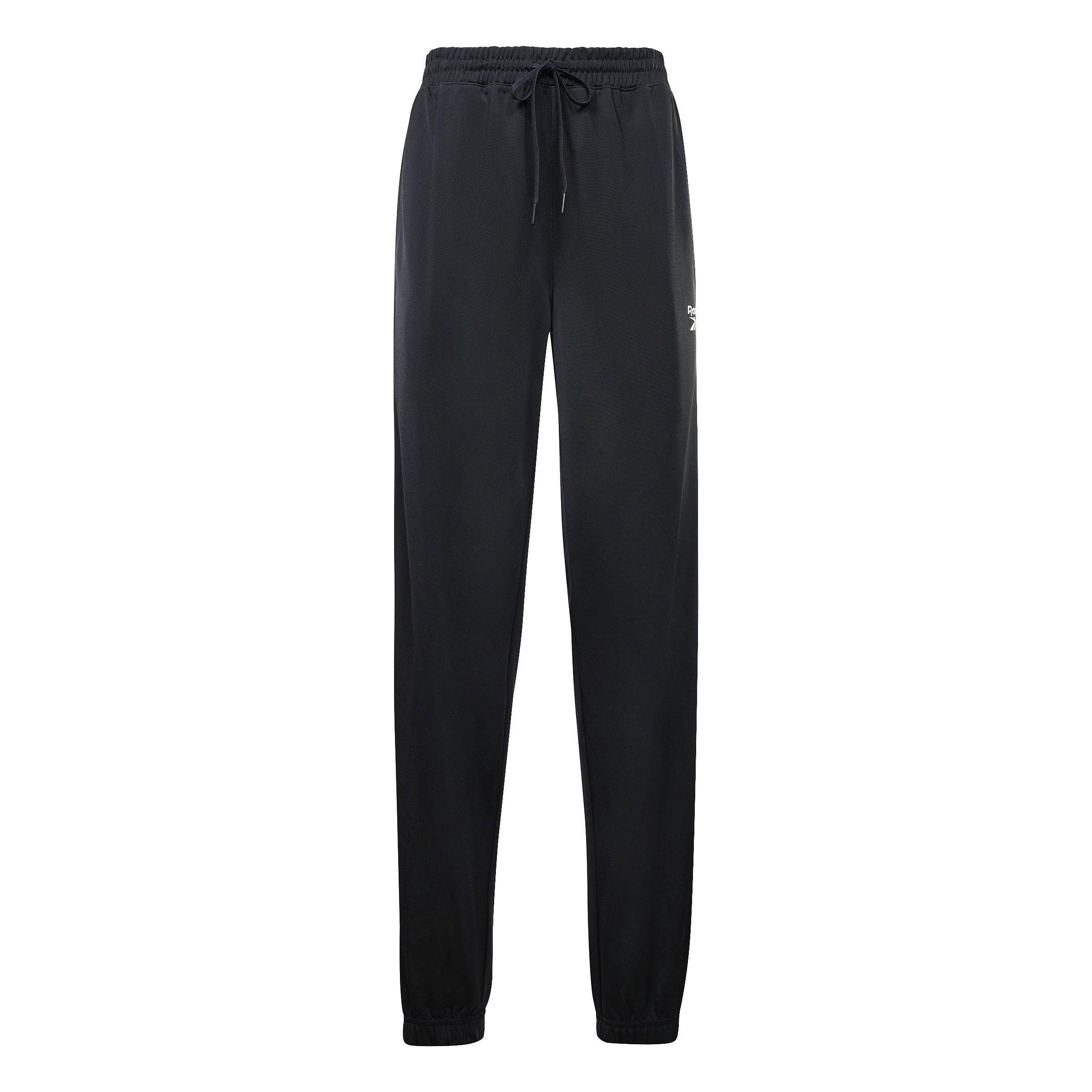 Reebok Men's Identity Vector Knit Track Pants- Black - BLACK Thumbnail View 6