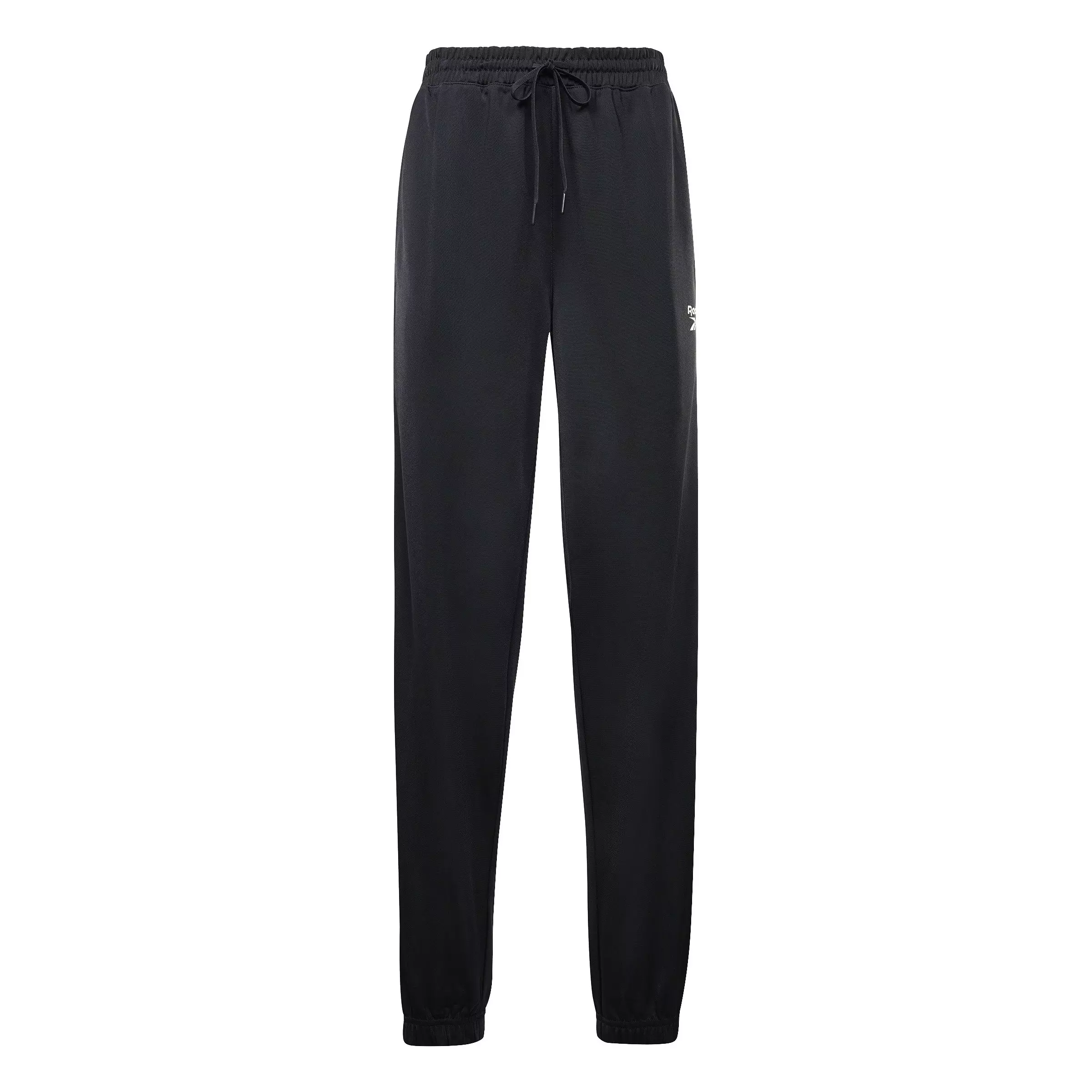 Reebok Men's Identity Vector Knit Track Pants- Black - BLACK