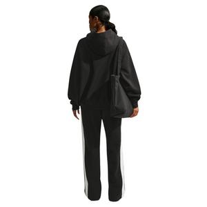 Nike Women's Studio Fleece Heavyweight Oversized Pullover Hoodie - Black/Off-White - BLACK/OFF-WHITE