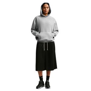 Nike Women's Studio Fleece Heavyweight Oversized Pullover Hoodie - Grey - GREY