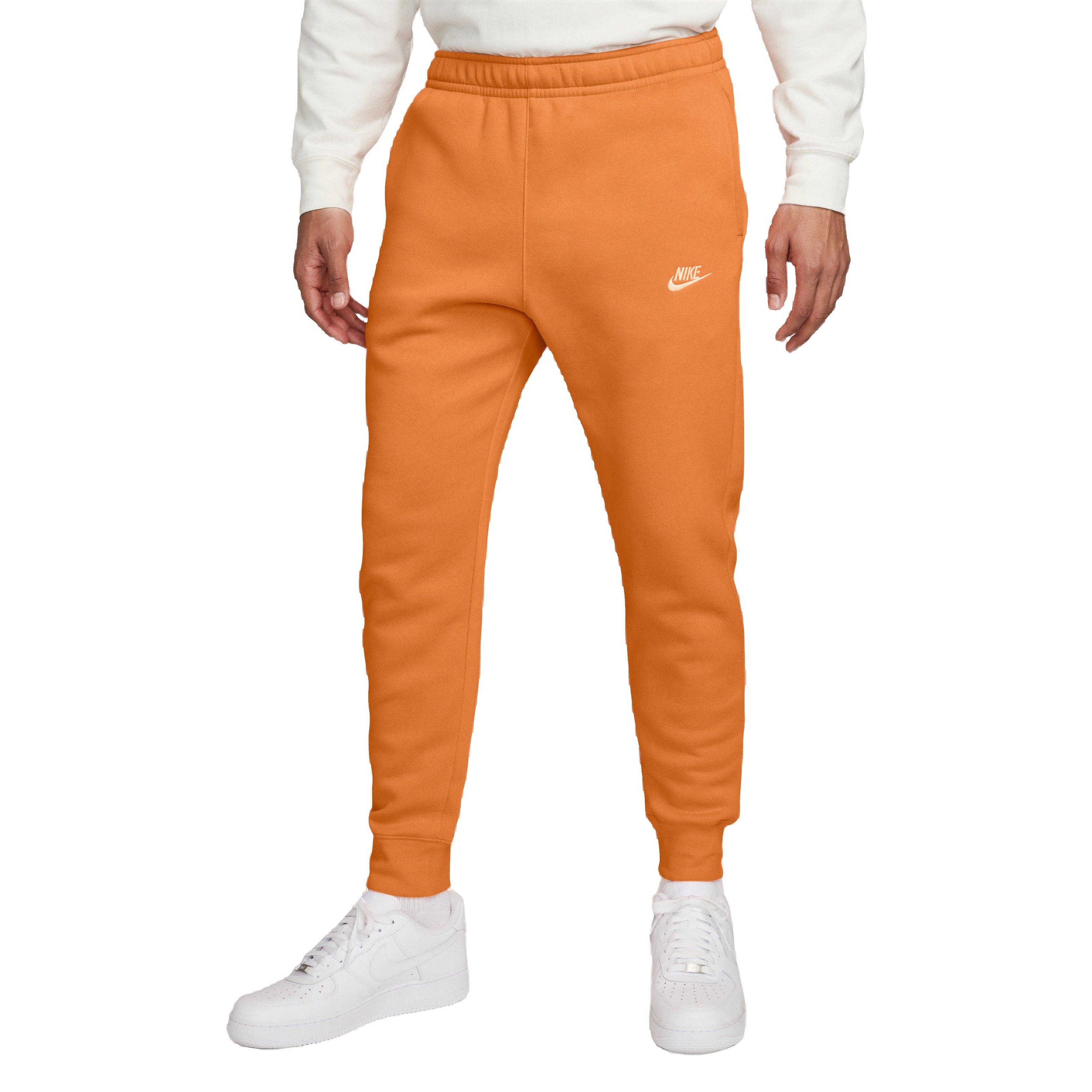 Nike Men\'s Sportswear Club Fleece Joggers-Orange​ - Hibbett | City Gear