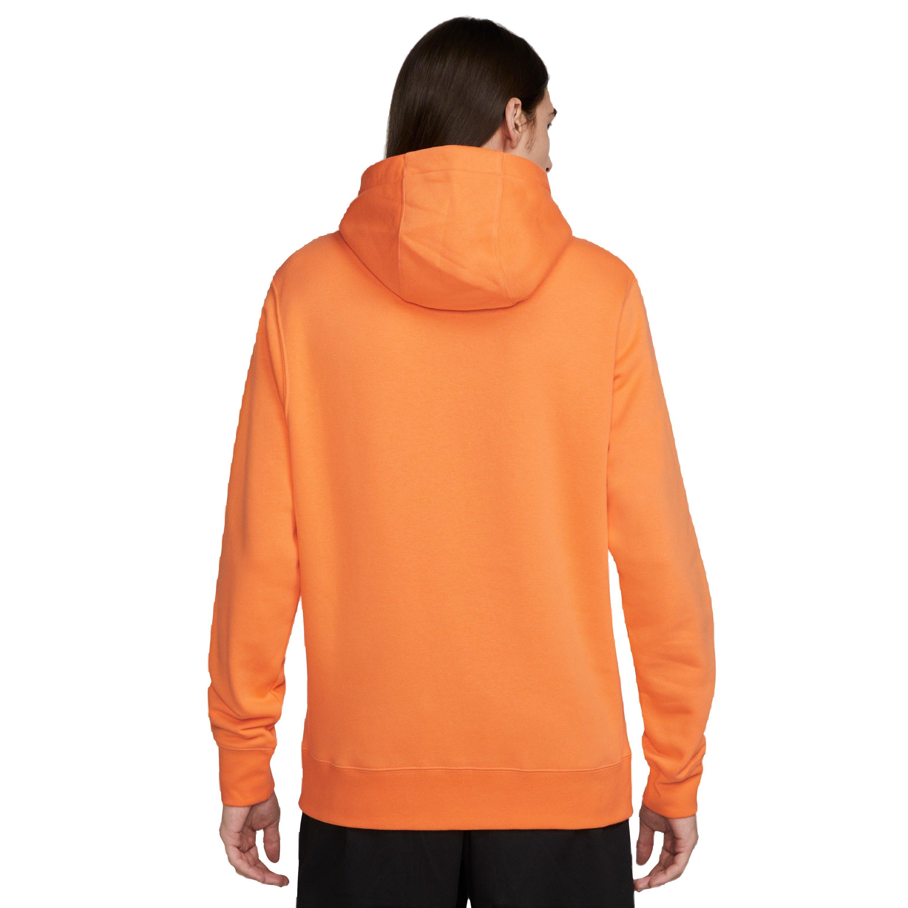 Nike club best sale hoodie orange